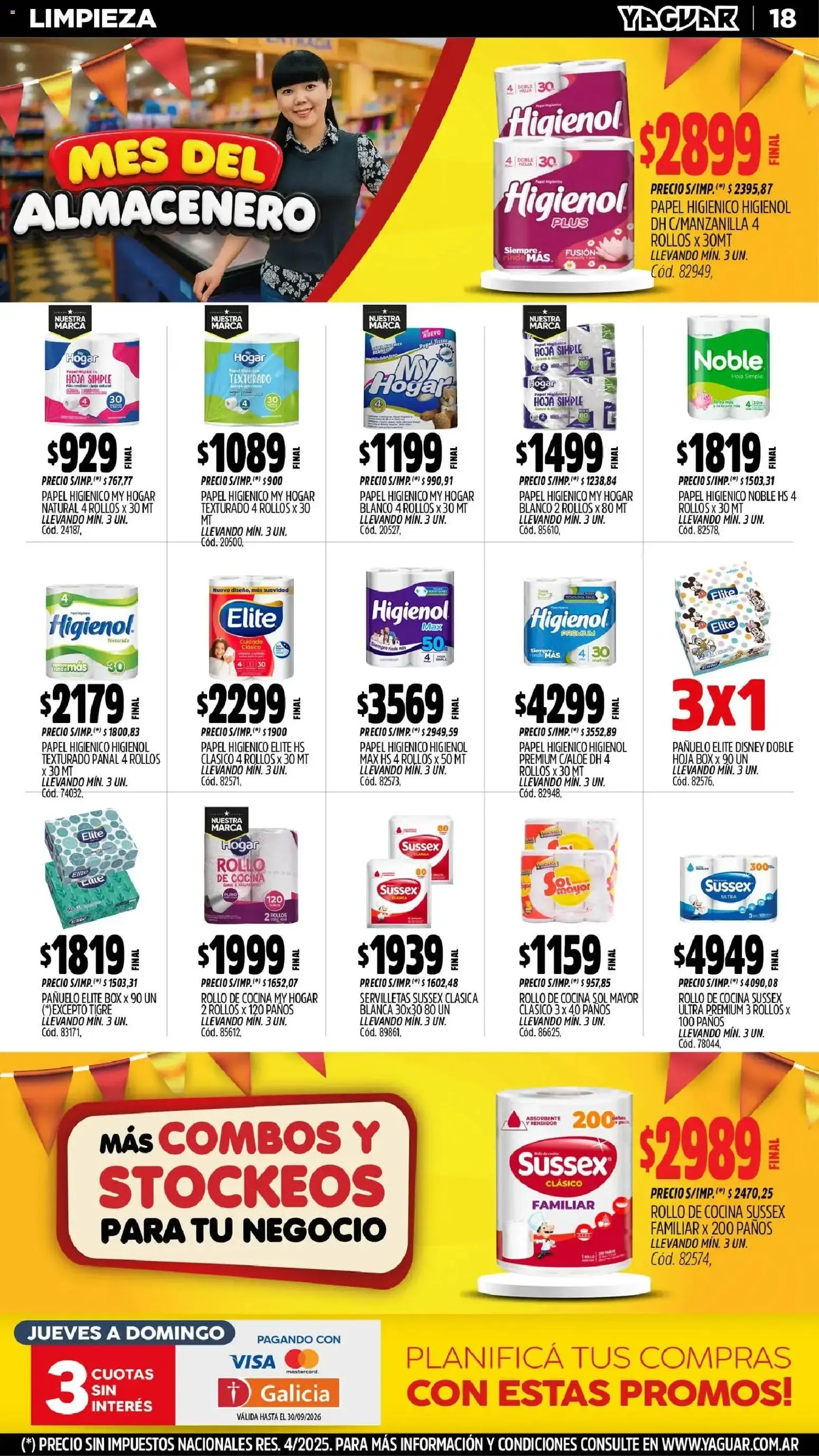 Ofertas de Mayorista Yaguar - Mes del Almacenero - Ofertas para Trelew 31 de agosto al 6 de septiembre 2026 - Página 18 del catálogo