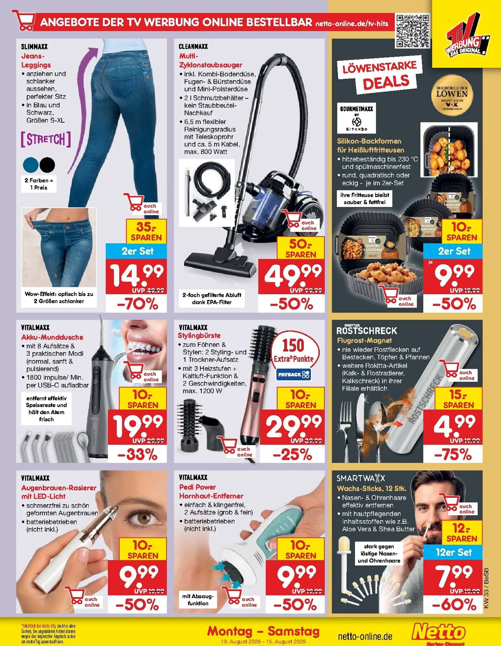 Netto Marken Discount Prospekt nächste Woche – von Montag 10.08.2026 bis Samstag 15.08.2026 von 10. August bis 15. August 2026 - Prospekt seite 46