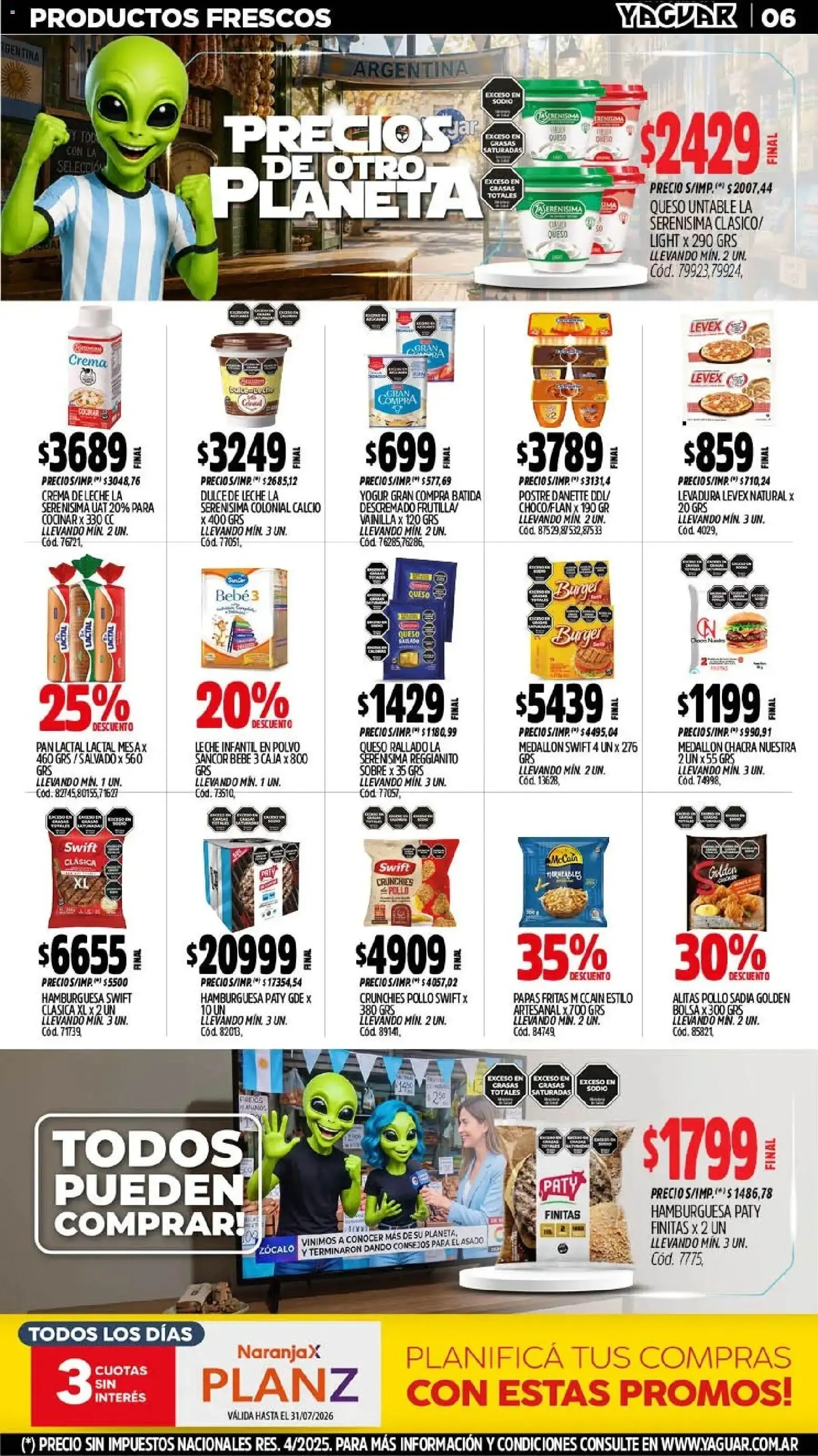 Ofertas de Mayorista Yaguar - Precios de Otro Planeta 6 de julio al 11 de julio 2026 - Página 7 del catálogo