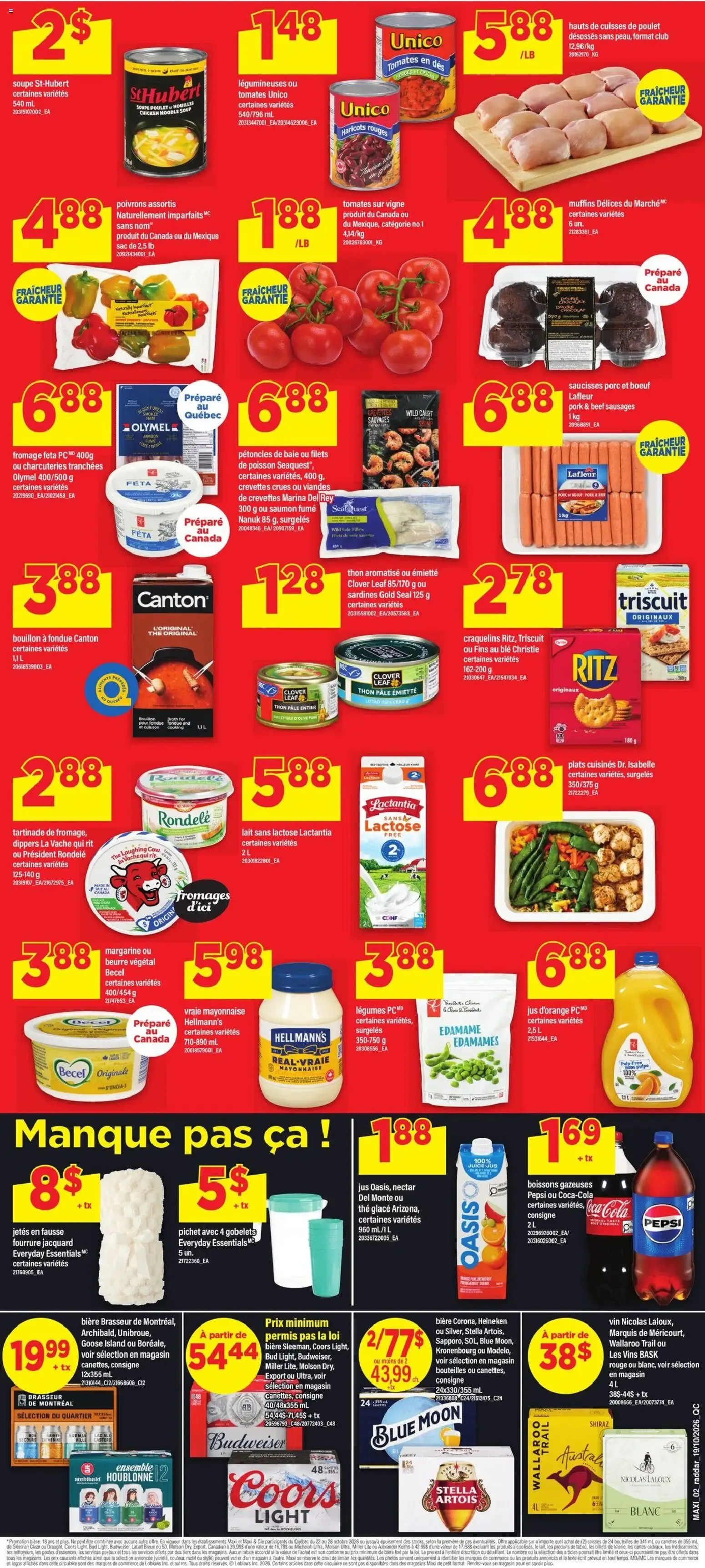 Maxi weekly flyer / circulaire from Oct 22, 2026 > weekly specials & deals from October 22 to October 28 2026 - flyer page 2