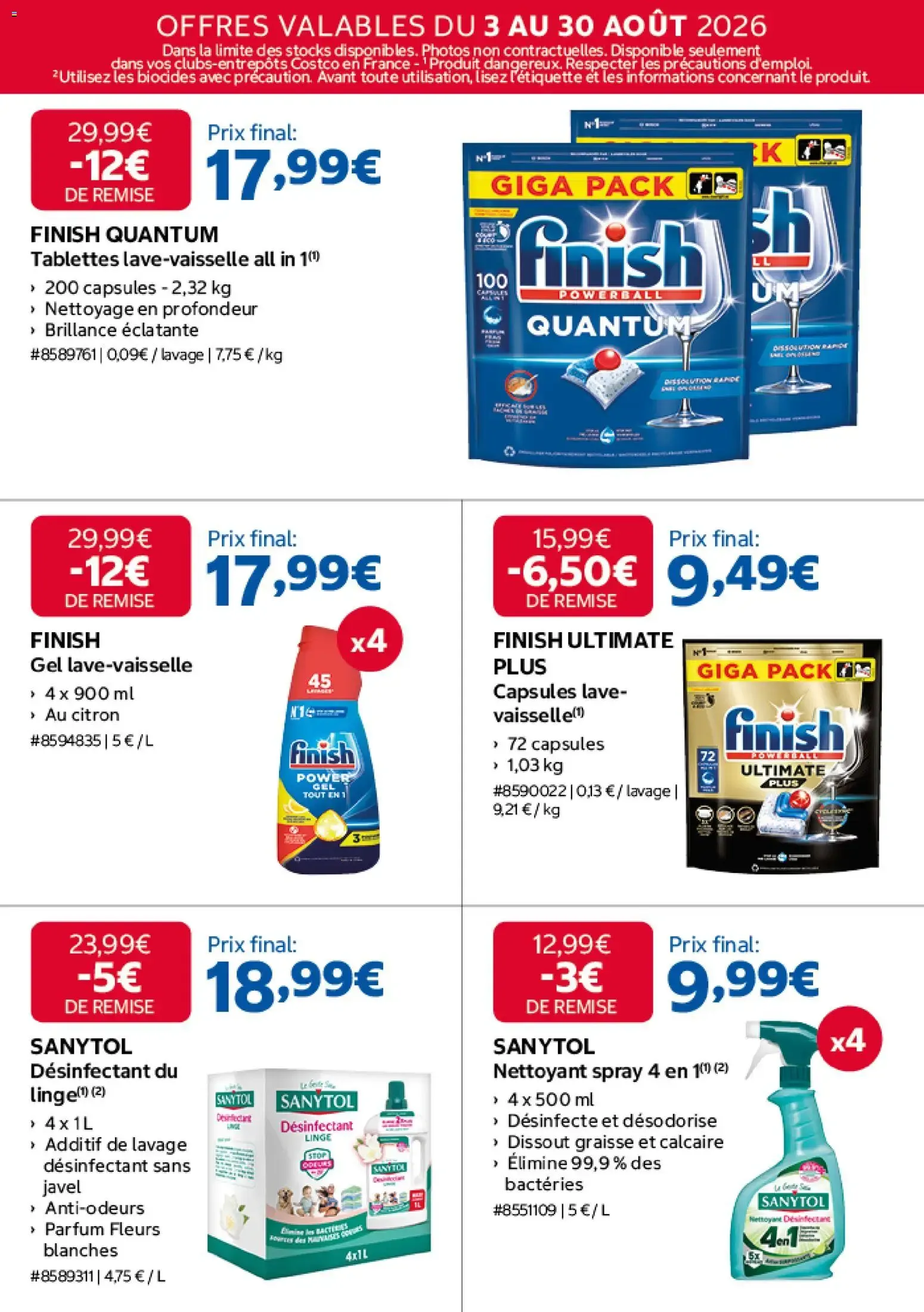 Costco catalogue à partir du 03/08/2026 - promo en ligne du 3 août au 30 août 2026 - Catalogue page 9