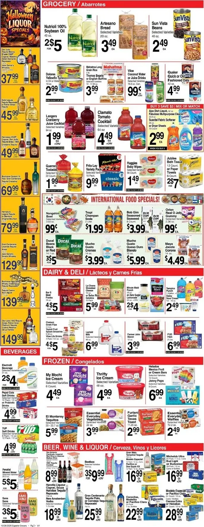 Weekly ad Current Superior Grocers leaflet valid from Wednesday 10/28/2026 to Tuesday 11/03/2026 from October 28 to November 3 2026 - Page 2
