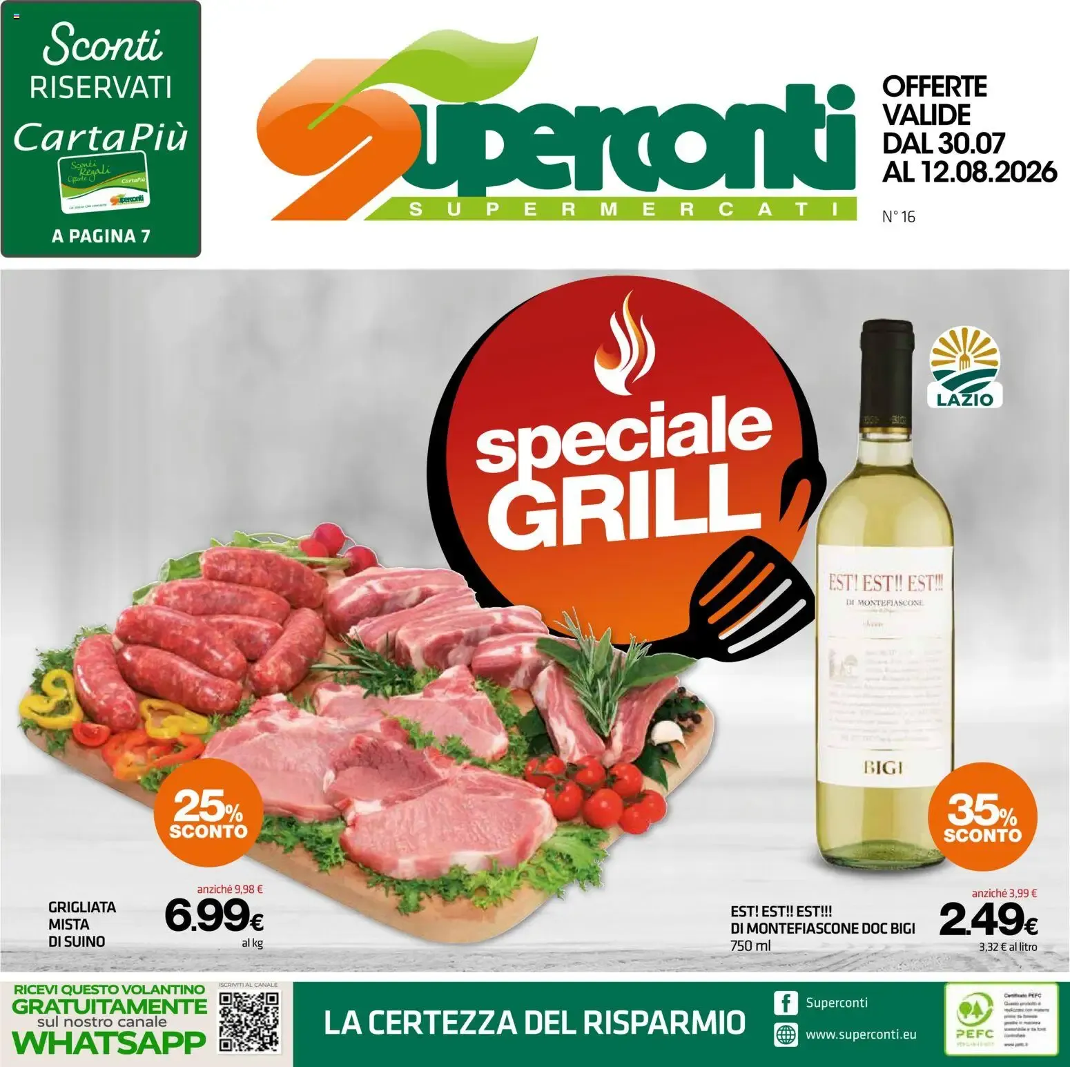 Superconti volantino dal 30/07/2026 - online Offerte da 30 luglio a 12 agosto di 2026 - Pagina del volantino 1