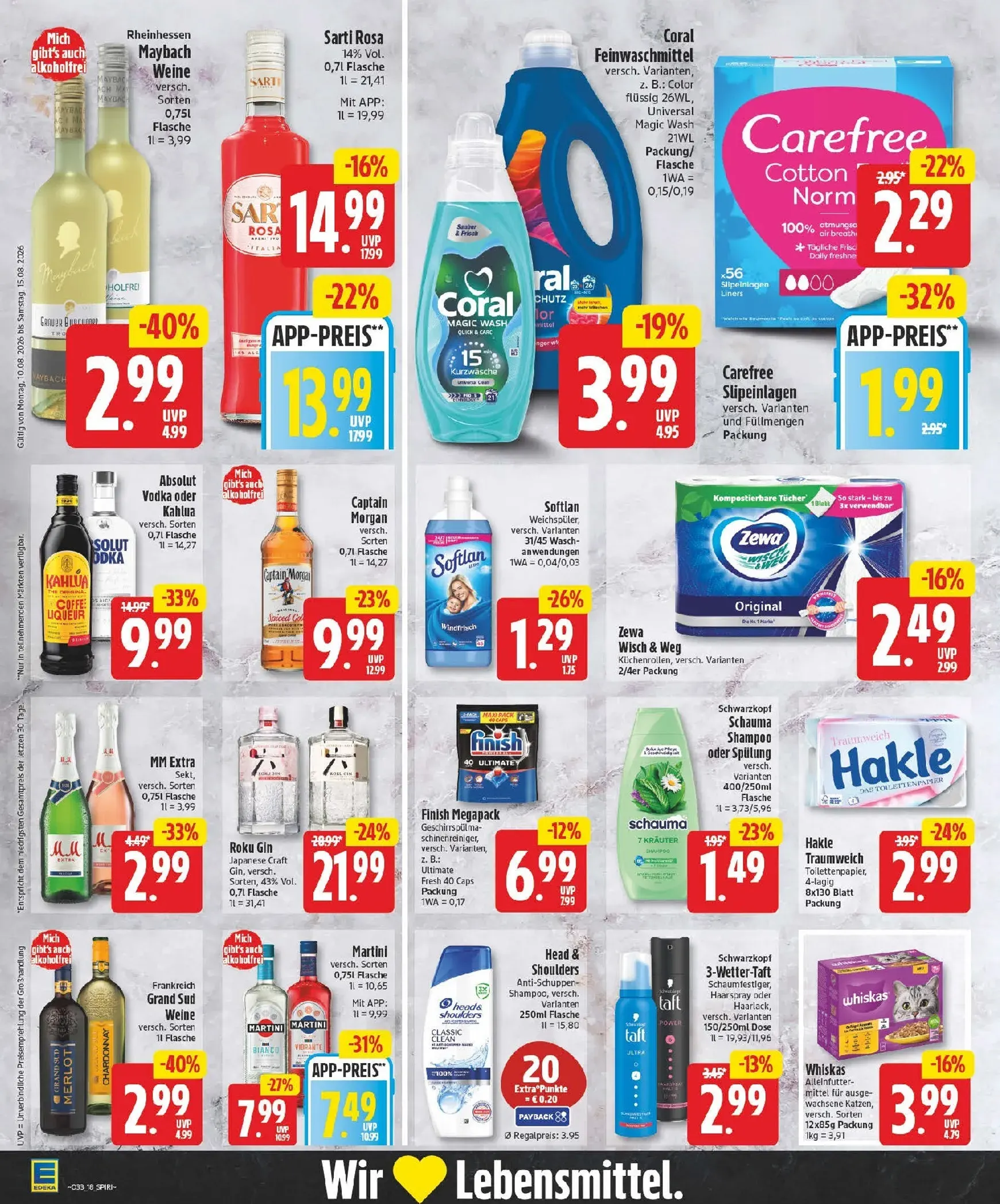 Edeka Prospekt nächste Woche – von Montag 10.08.2026 bis Samstag 15.08.2026 von 10. August bis 15. August 2026 - Prospekt seite 18