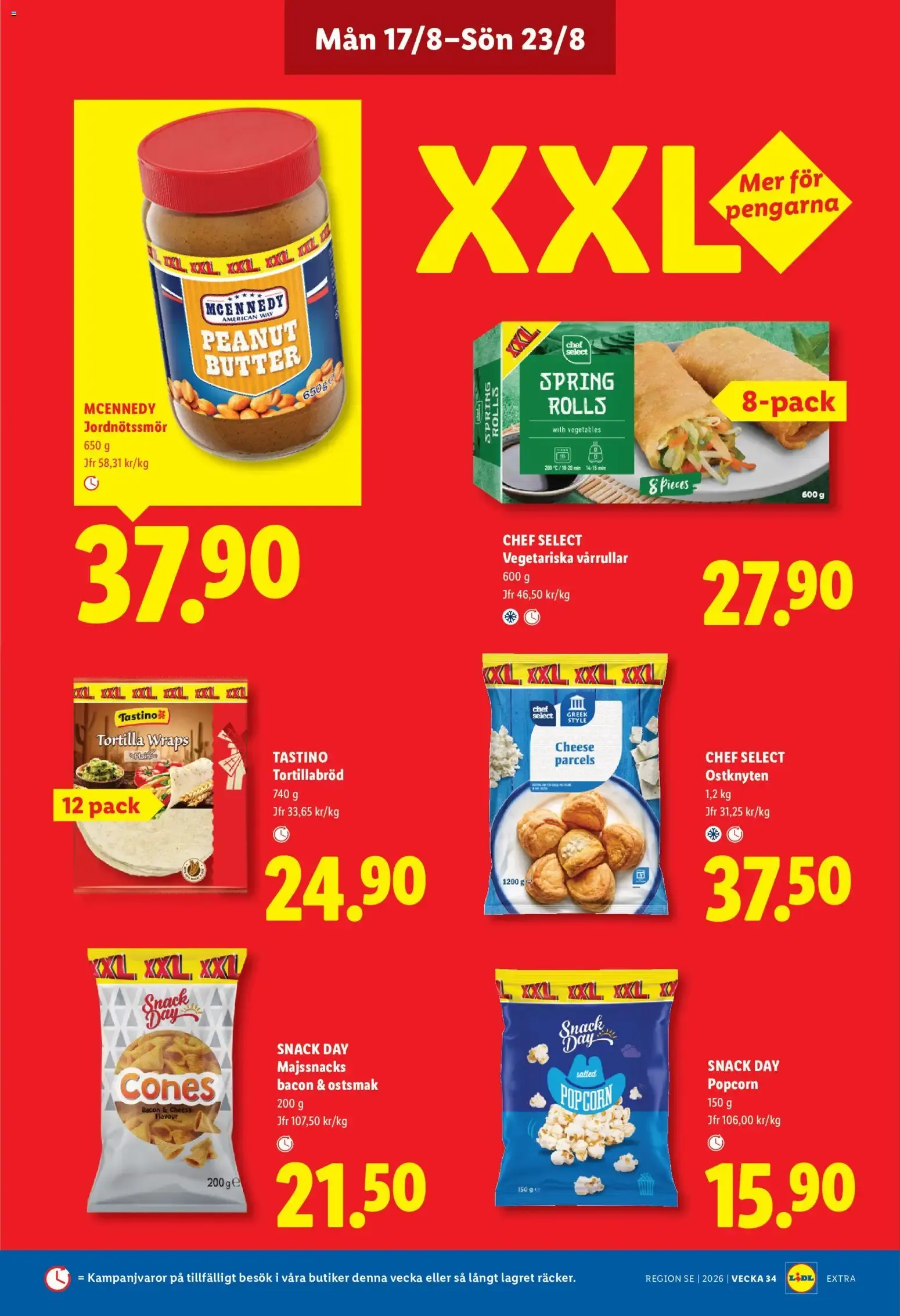 Lidl: Kvalitetssäkrade frukter och grönsaker. Det lönar sig. från 17 augusti till 23 augusti 2026 - Reklamblad sidor 11