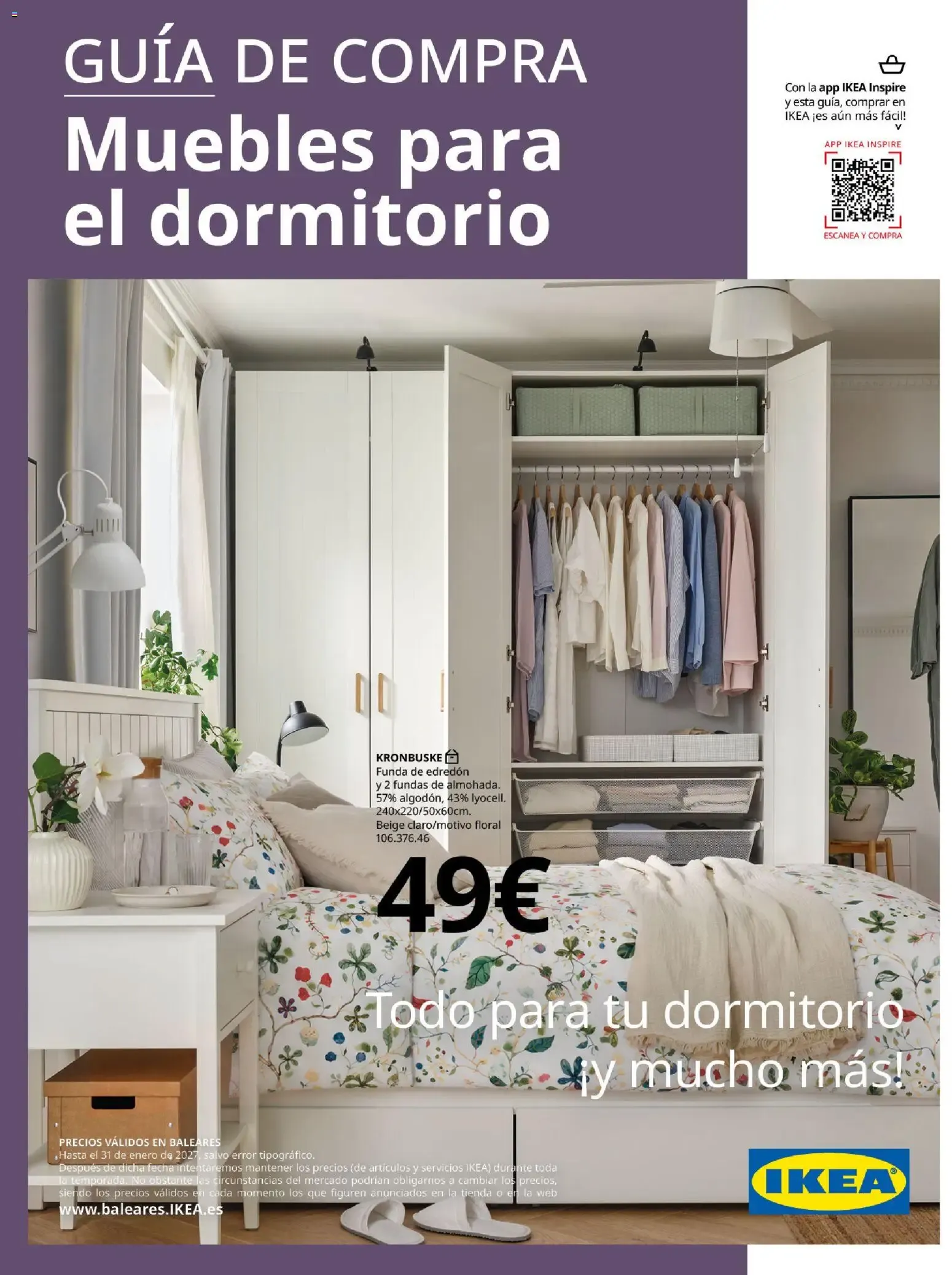 Catálogo de IKEA - Guía de Compra Muebles para el Dormitorio 1 de septiembre al 31 de enero 2027 - Página 1