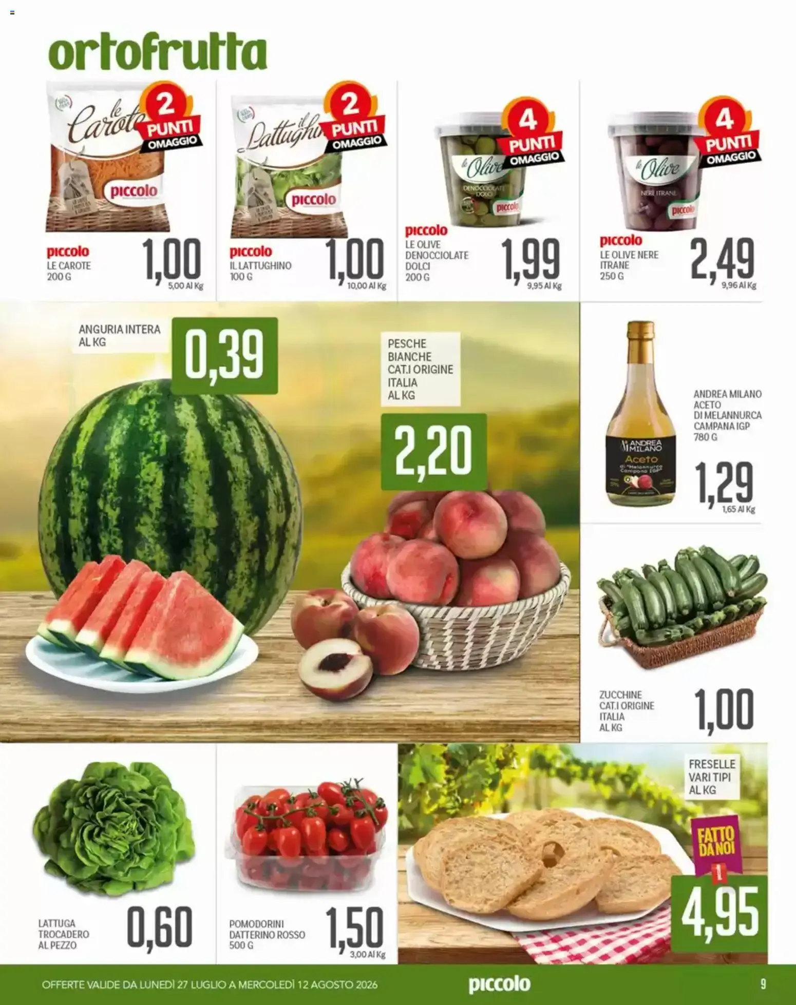 Piccolo volantino dal 27/07/2026 - online Offerte da 27 luglio a 12 agosto di 2026 - Pagina del volantino 9