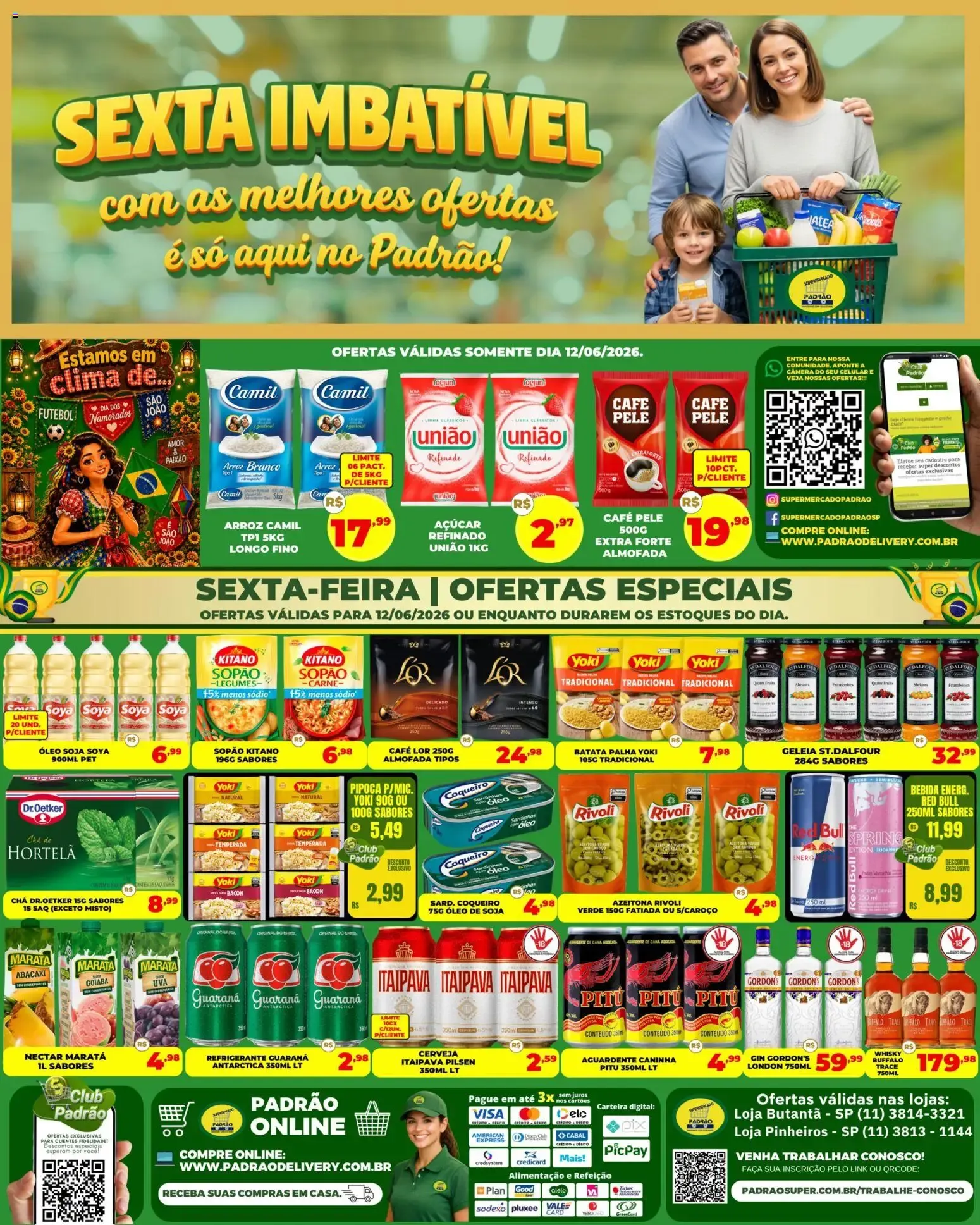 Encarte de Supermercado Padrão ofertas Sexta Imbatível de 12/06/2026 12 de junho até 12 de junho 2026 - Pagina 1