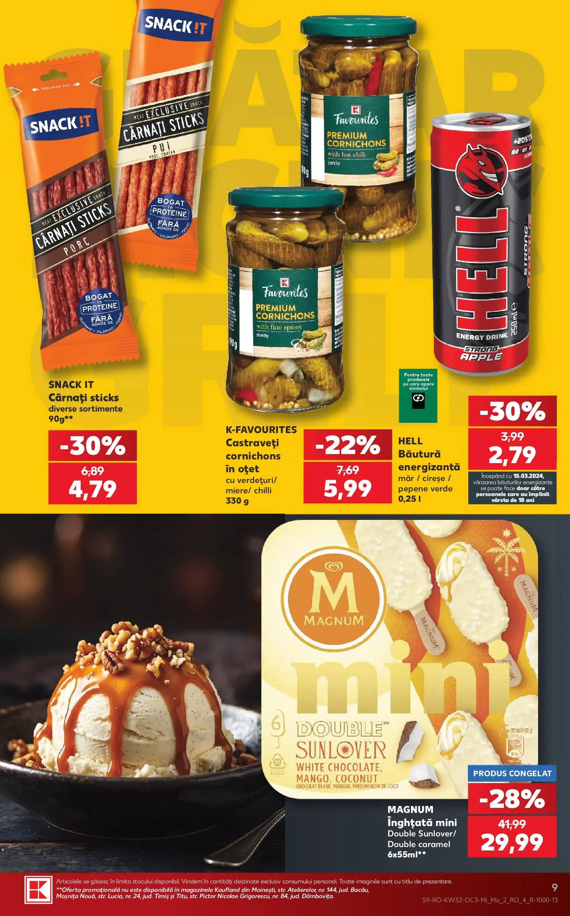 Catalog Kaufland: Un grătar reușit și berea potrivită de la 5 august până la 11 august 2026 - Revista Pagina 9