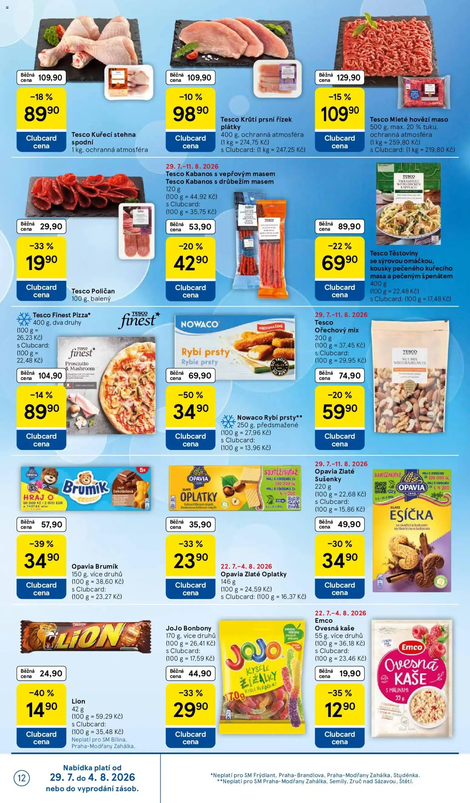 Tesco leták na tento + příští týden 29.07.2026 - 29. července 4. srpna 2026 - Page 12