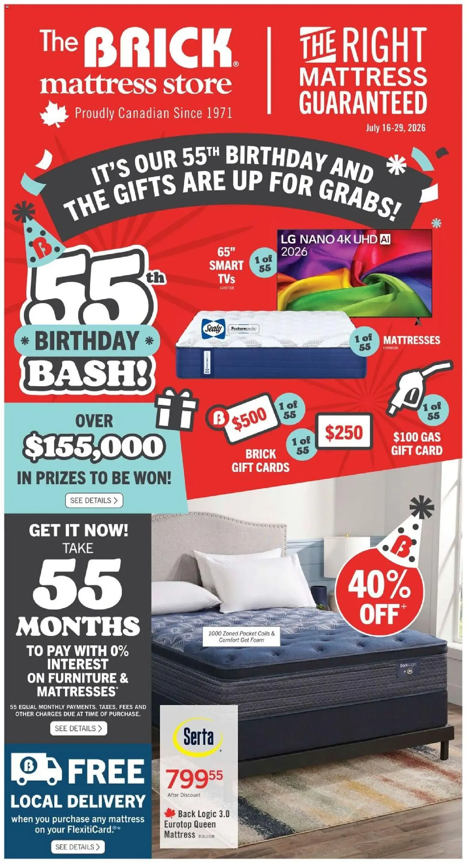 The Brick - 55th Birthday Bash! from July 17 to July 19 2026 - flyer page 2