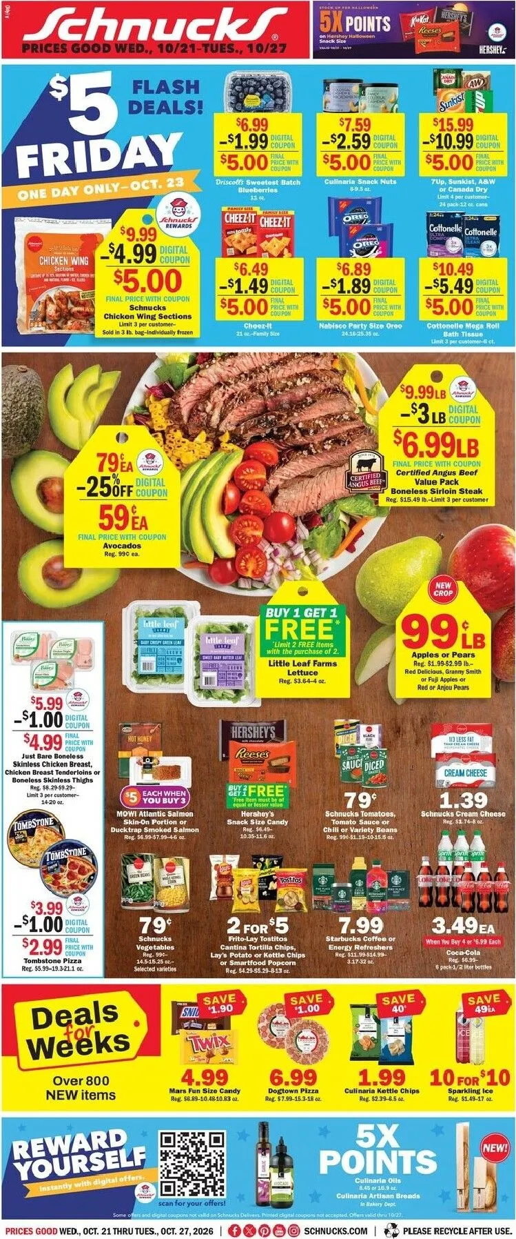 Weekly promotion Schnucks Weekly Ad spanning from October 21 to October 27 2026 - Page 1 for Catalogue 365
