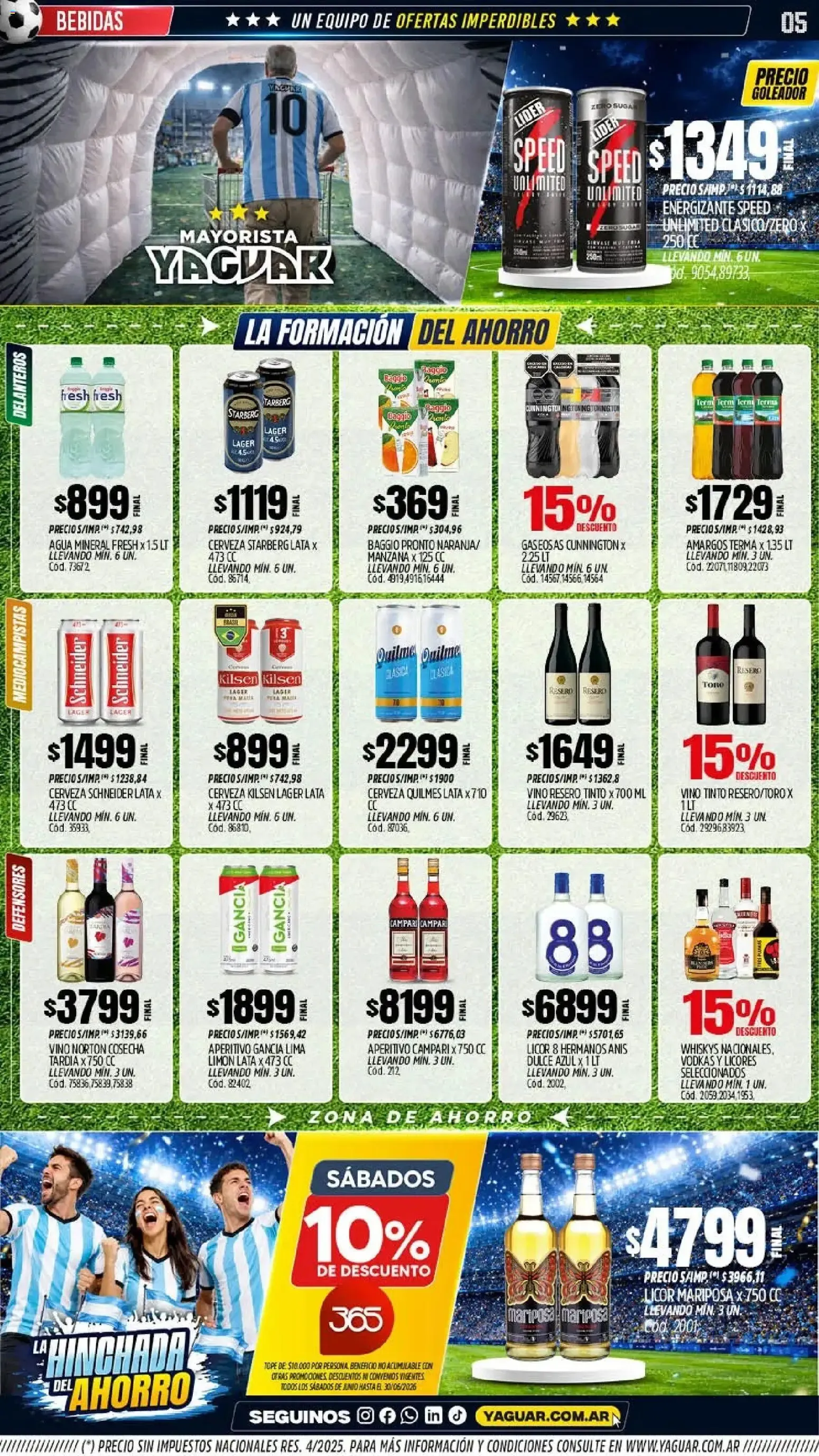 Ofertas de Mayorista Yaguar - La Hinchada del Ahorro 15 de junio al 20 de junio 2026 - Página 5 del catálogo