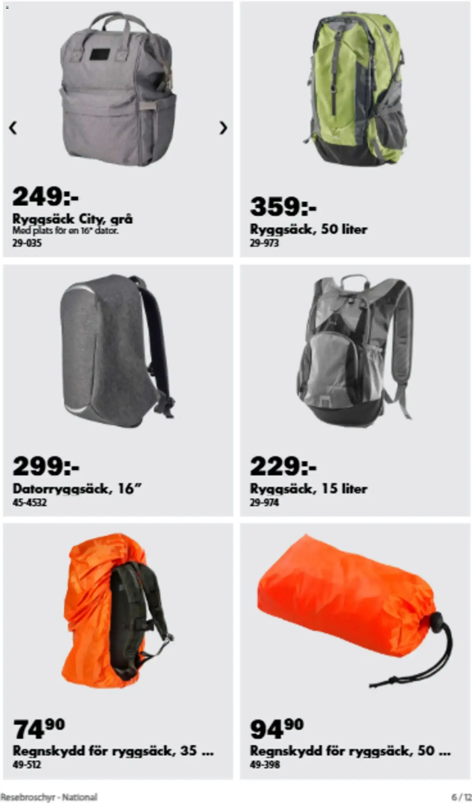 Biltema - Artículos de viaje y equipaje från 29 juni till 16 augusti 2026 - Reklamblad sidor 6
