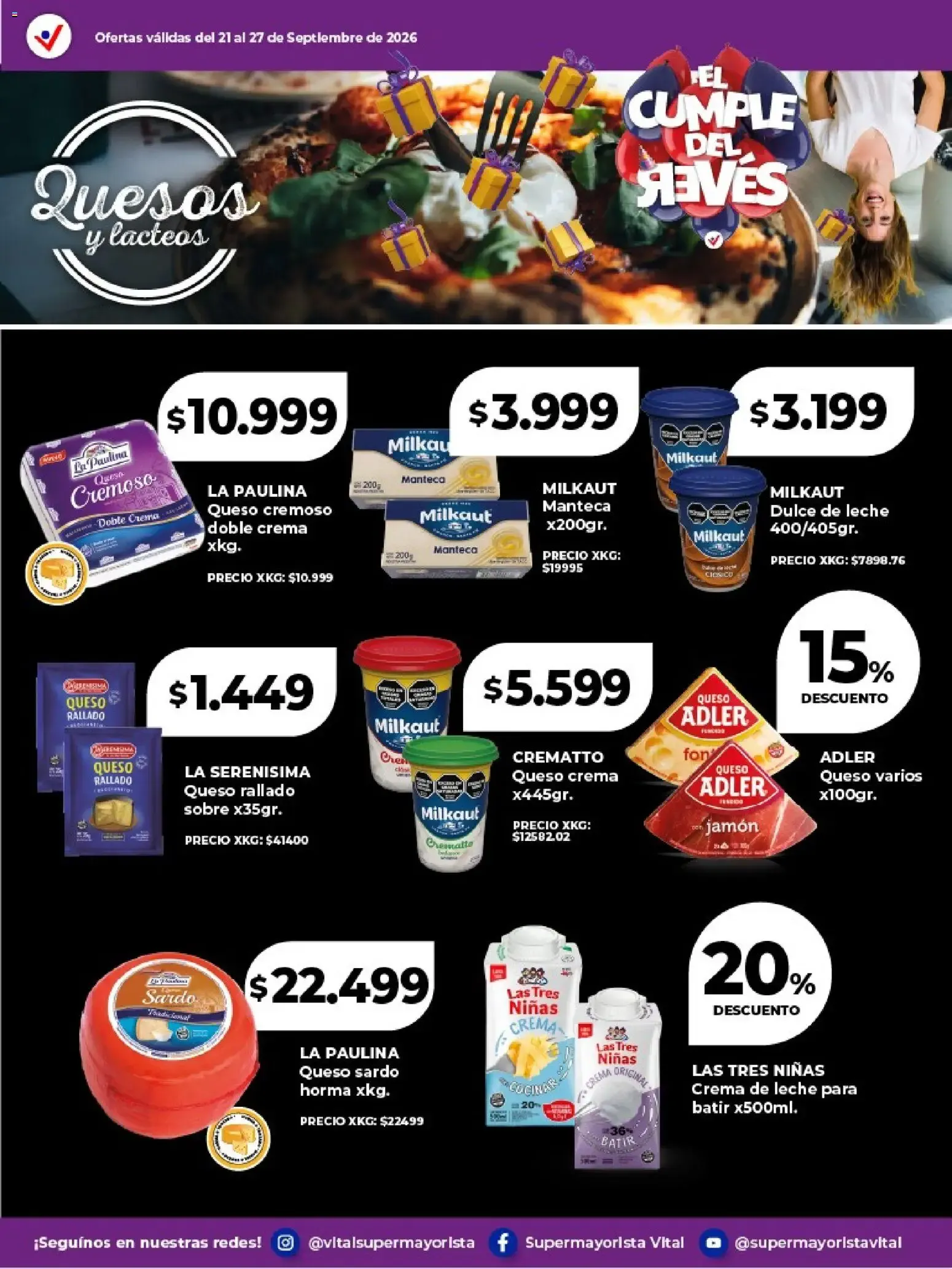 Ofertas de Vital - El Cumple del Jueves: Frescos a la Mesa 21 de septiembre al 27 de septiembre 2026 - Página 4 del catálogo
