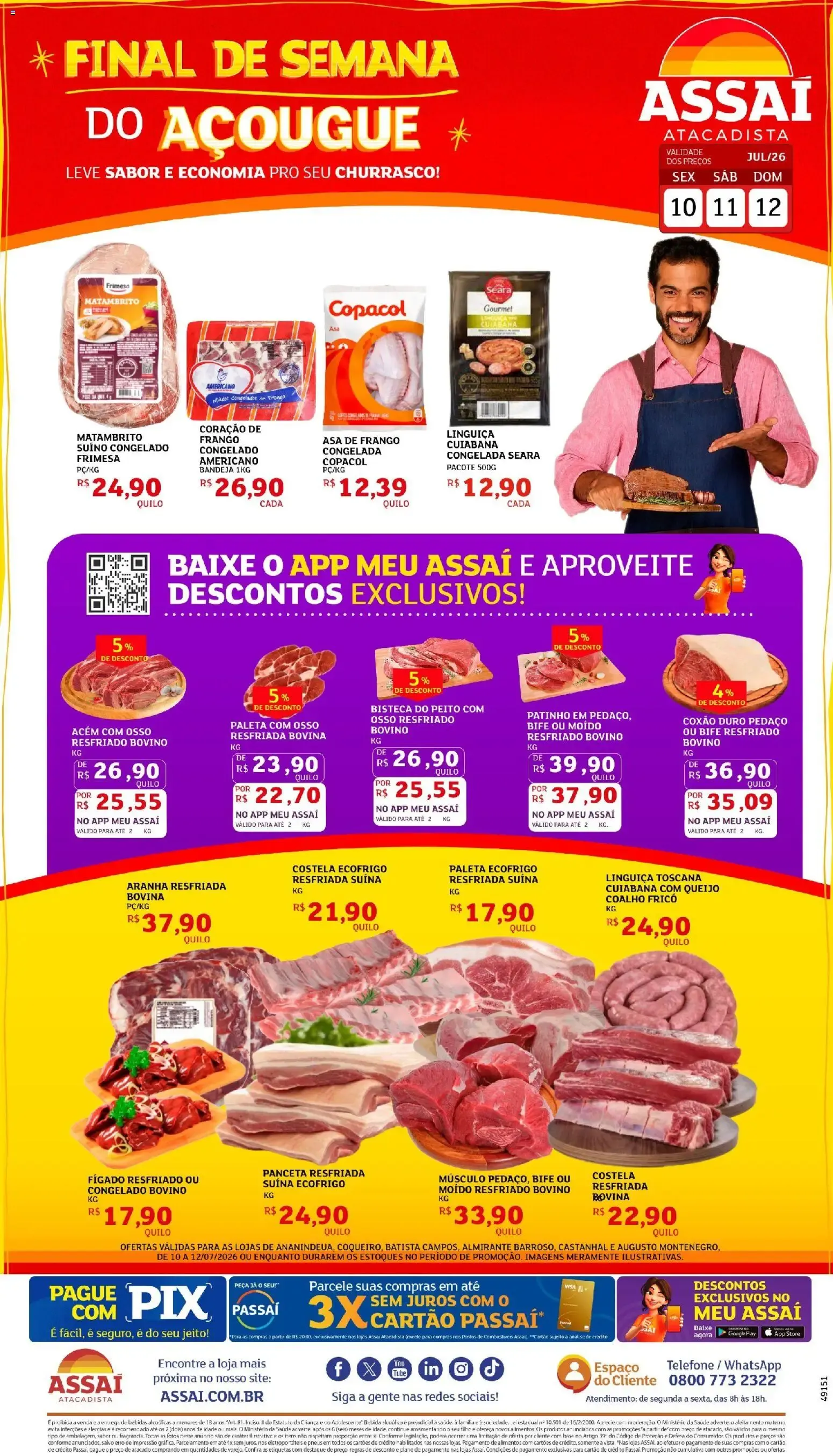 Encarte de Final de Semana do Açougue 10 de julho até 12 de julho 2026 - Pagina 1
