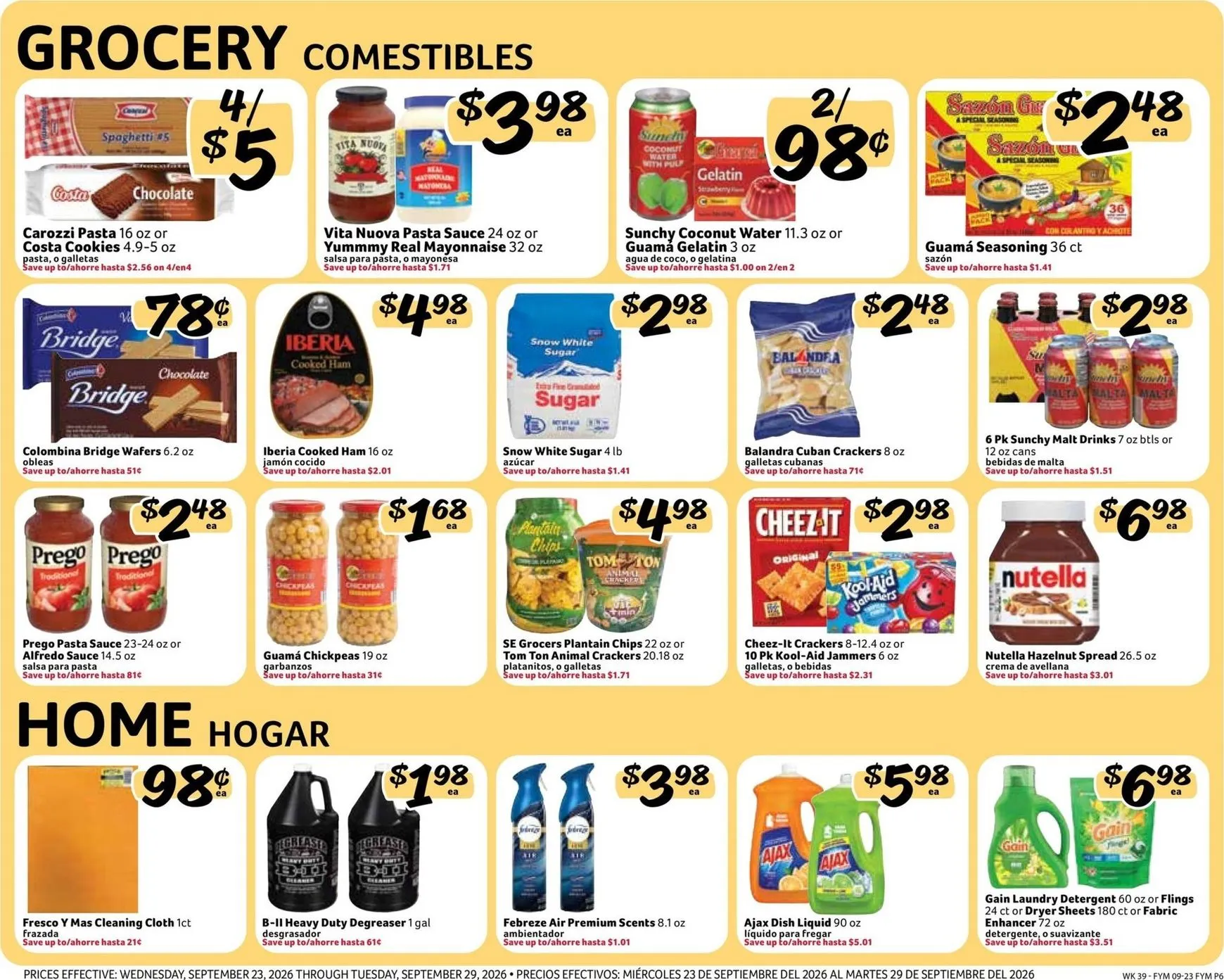 Weekly ad Current Fresco y Más leaflet valid from Wednesday 09/23/2026 to Tuesday 09/29/2026 from September 23 to September 29 2026 - Page 6