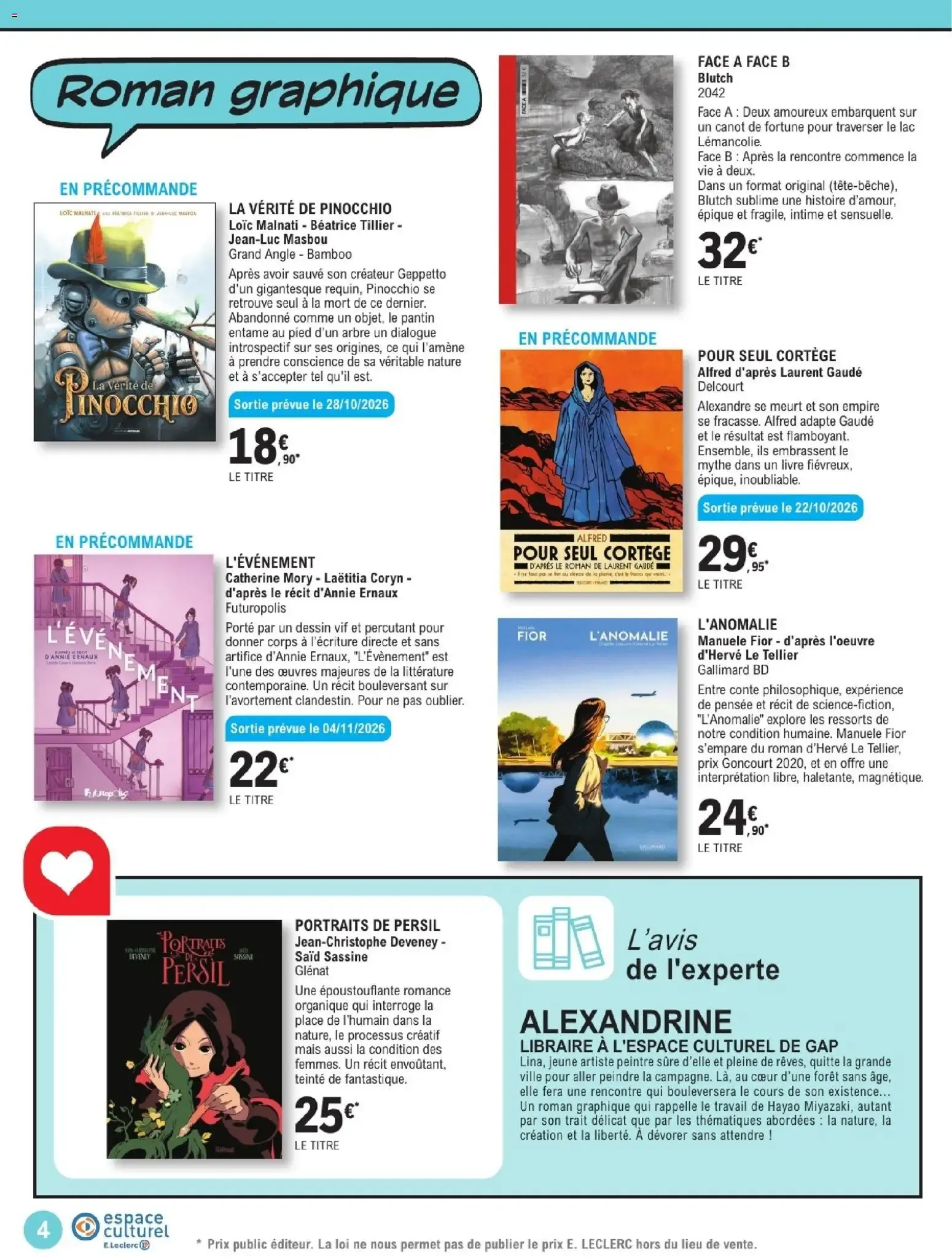 Espace Culturel E.Leclerc: Spécial BD & Manga du 13 octobre au 5 décembre 2026 - Catalogue page 4