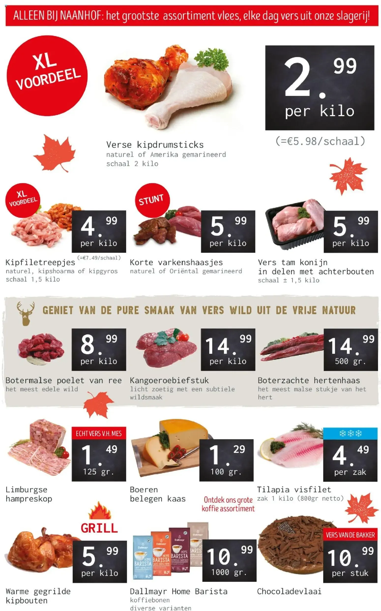ALLEEN BIJ NAANHOF: het grootste assortiment vlees, elke dag vers uit onze slagerij! van 26 oktober tot 31 oktober 2026 - Folder pagina 1