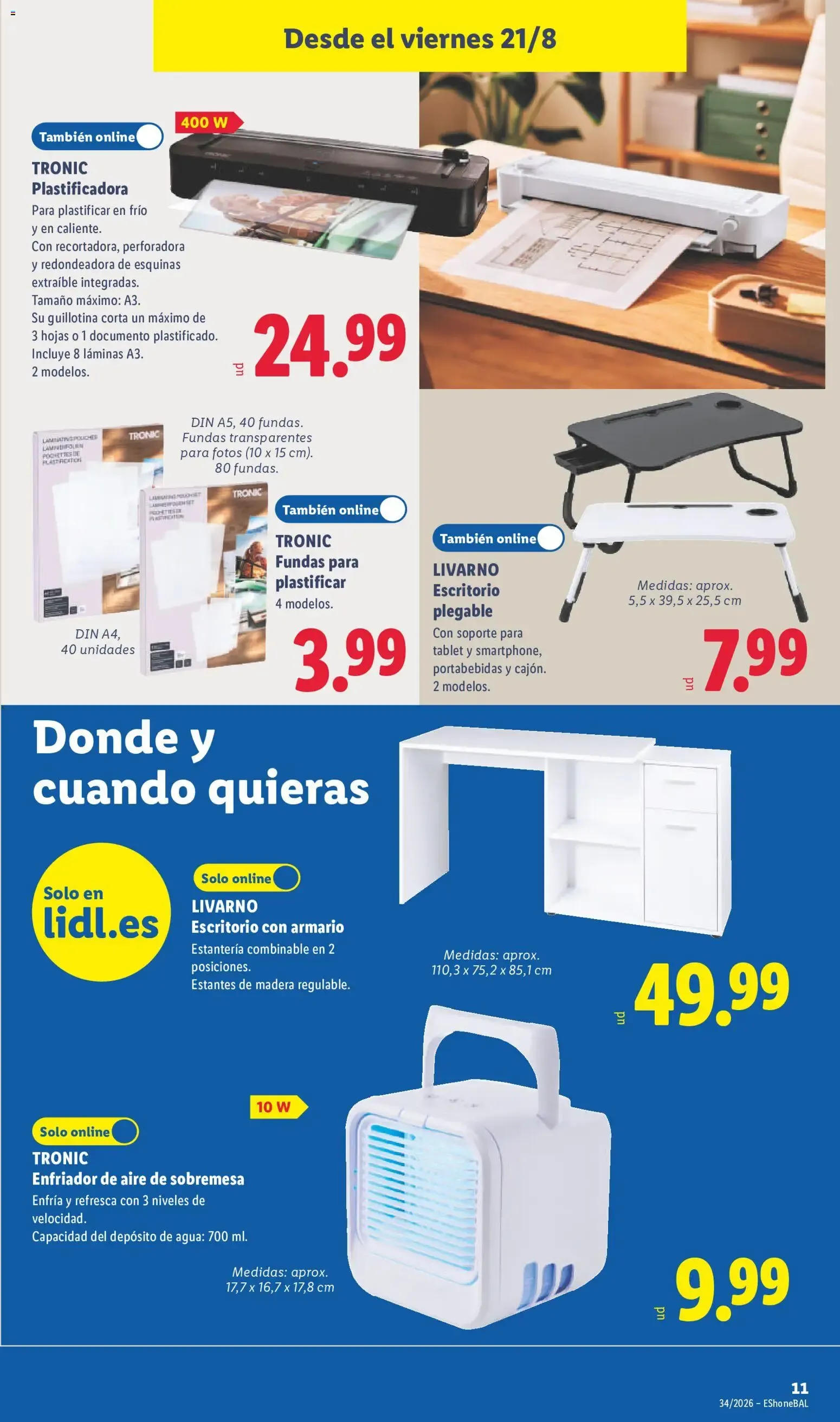 Catálogo de Lidl folleto de bazar del 17/08/2026 | Ofertas 17 de agosto al 23 de agosto 2026 - Página 25