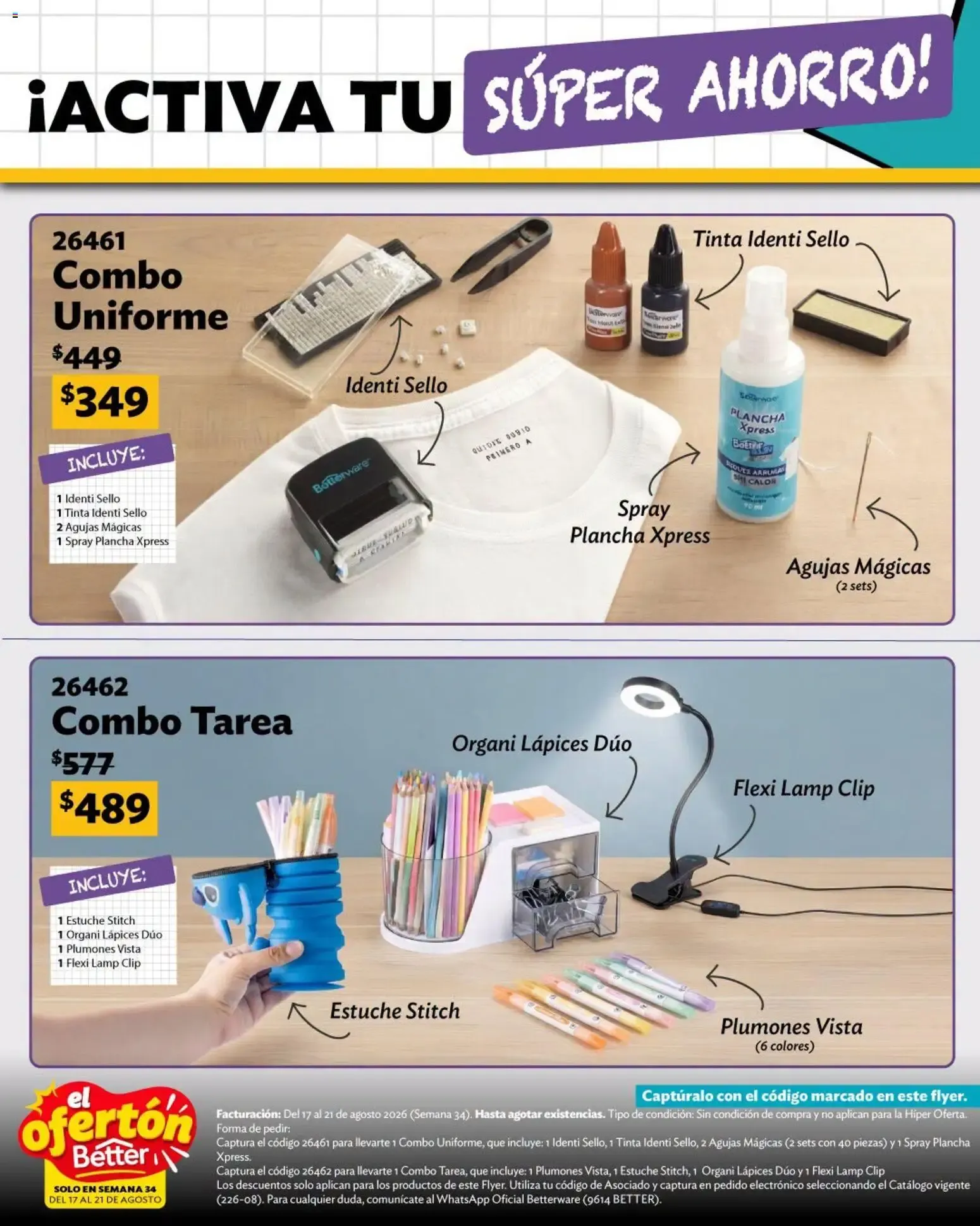 Catálogo de El Ofertón Betterware para este regreso a clases 17 de agosto al 21 de agosto 2026 - Pagina 7
