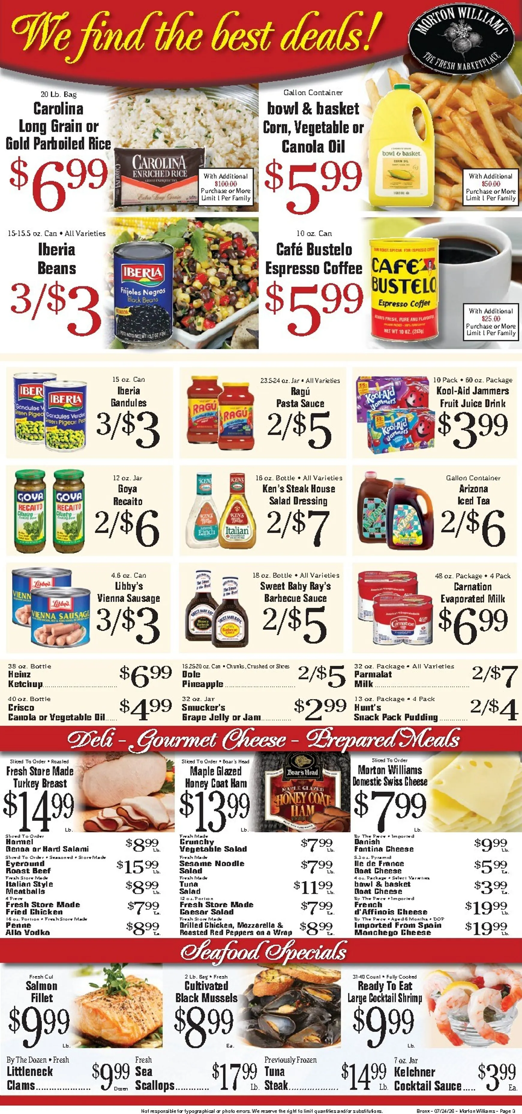 Weekly ad Current Morton Williams - Bronx leaflet valid from Friday 07/24/2026 to Thursday 07/30/2026 from July 24 to July 30 2026 - Page 3