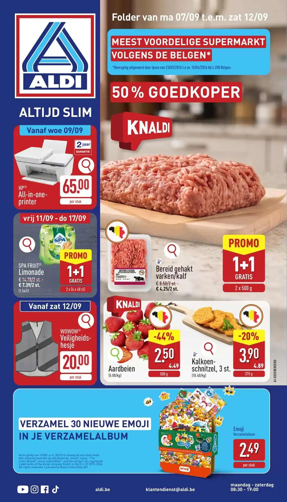 ALDI Folder van ma 07/09 t.e.m. zat 12/09 van 7 september tot 12 september 2026 - folder pagina 1