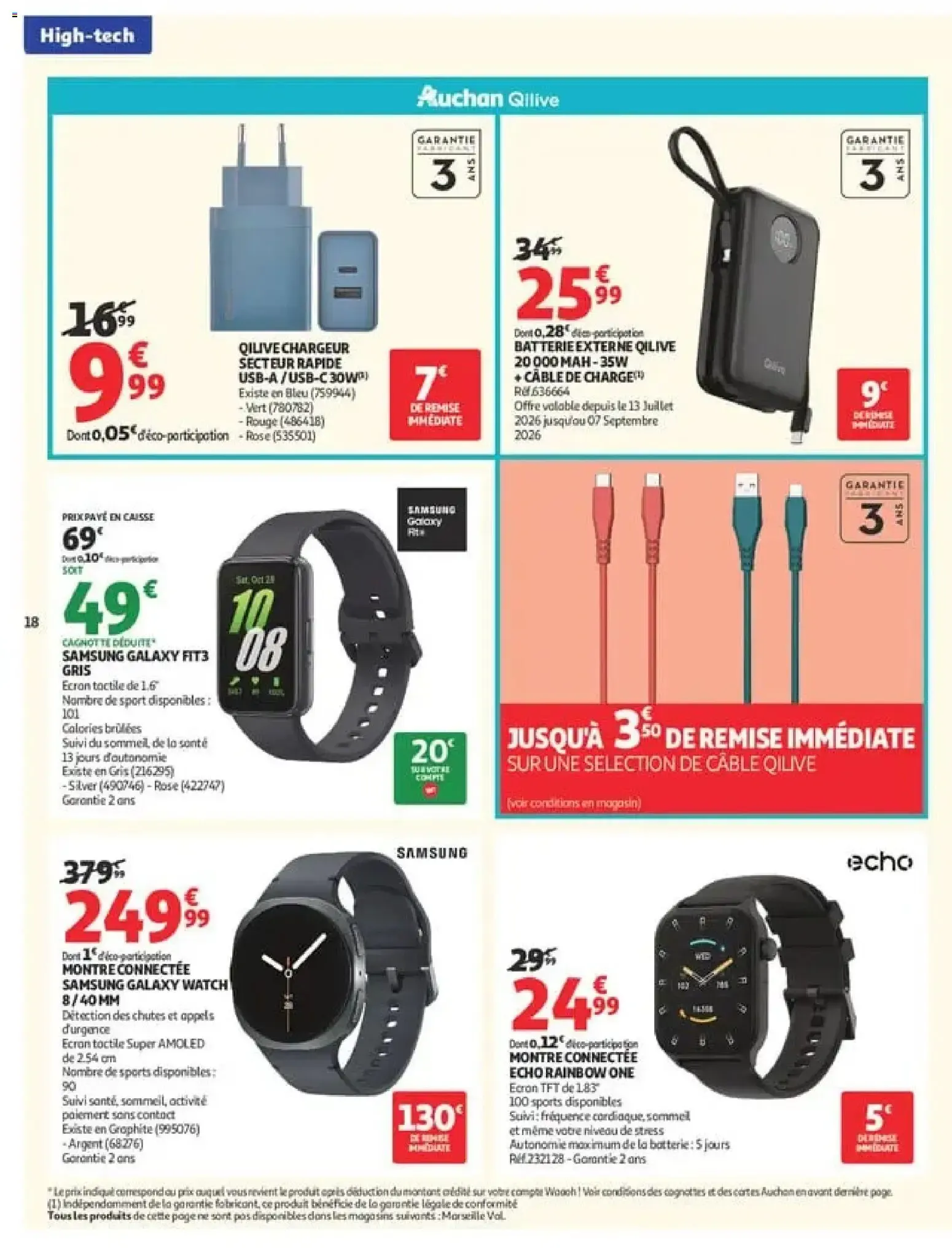 Auchan - Promos rentrée étudiants à partir du 18/08/2026 - promo en ligne du 18 août au 6 septembre 2026 - Catalogue page 18