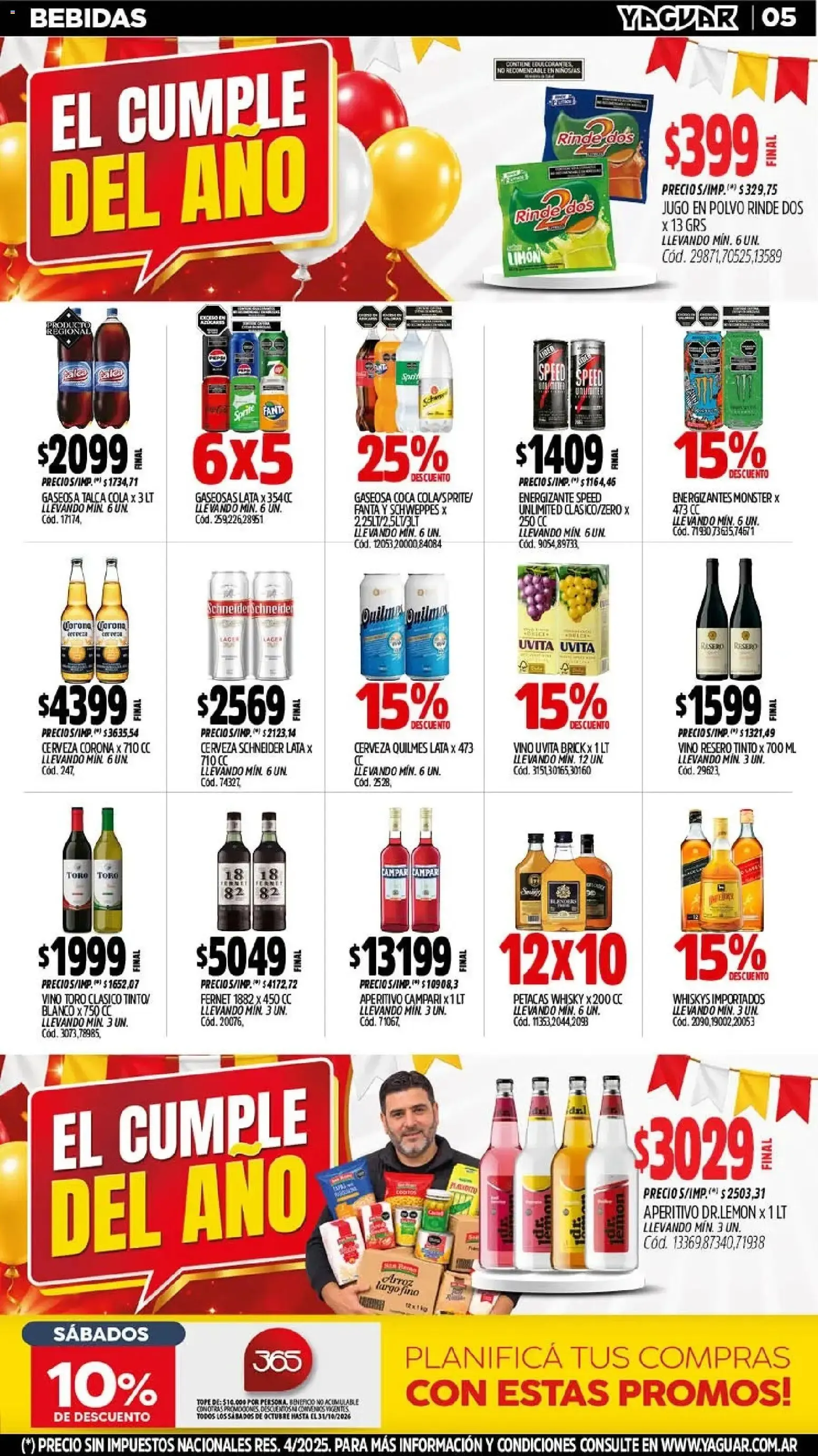 Ofertas de Yaguar - Oferta Semanal Mendoza del 05/10/2026 - 10/10/2026 5 de octubre al 10 de octubre 2026 - Página 3 del catálogo