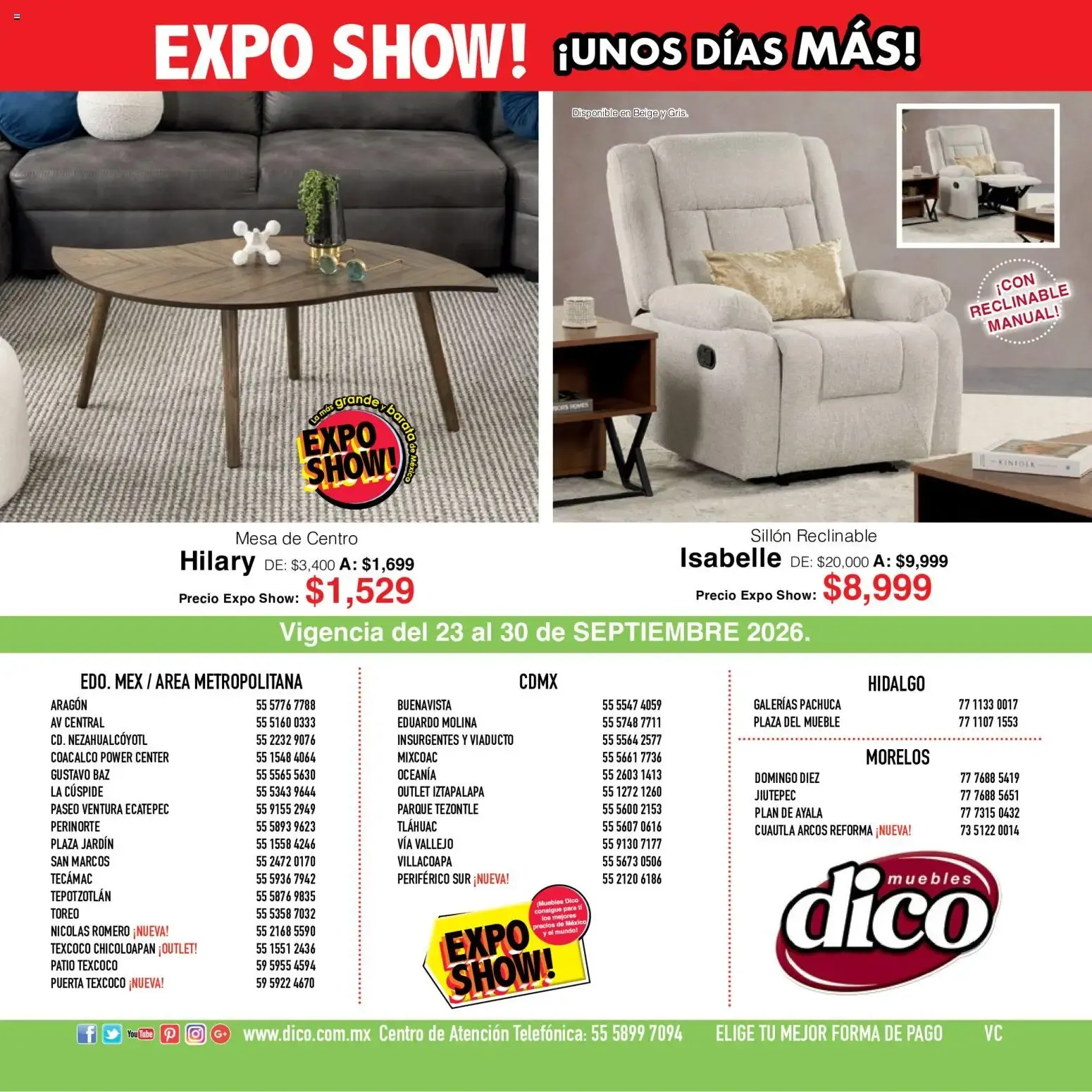 Catálogo de Muebles Dico catálogo Expo show (23/09/2026 - 30/09/2026) - catálogo en línea 23 de septiembre al 30 de septiembre 2026 - Pagina 20