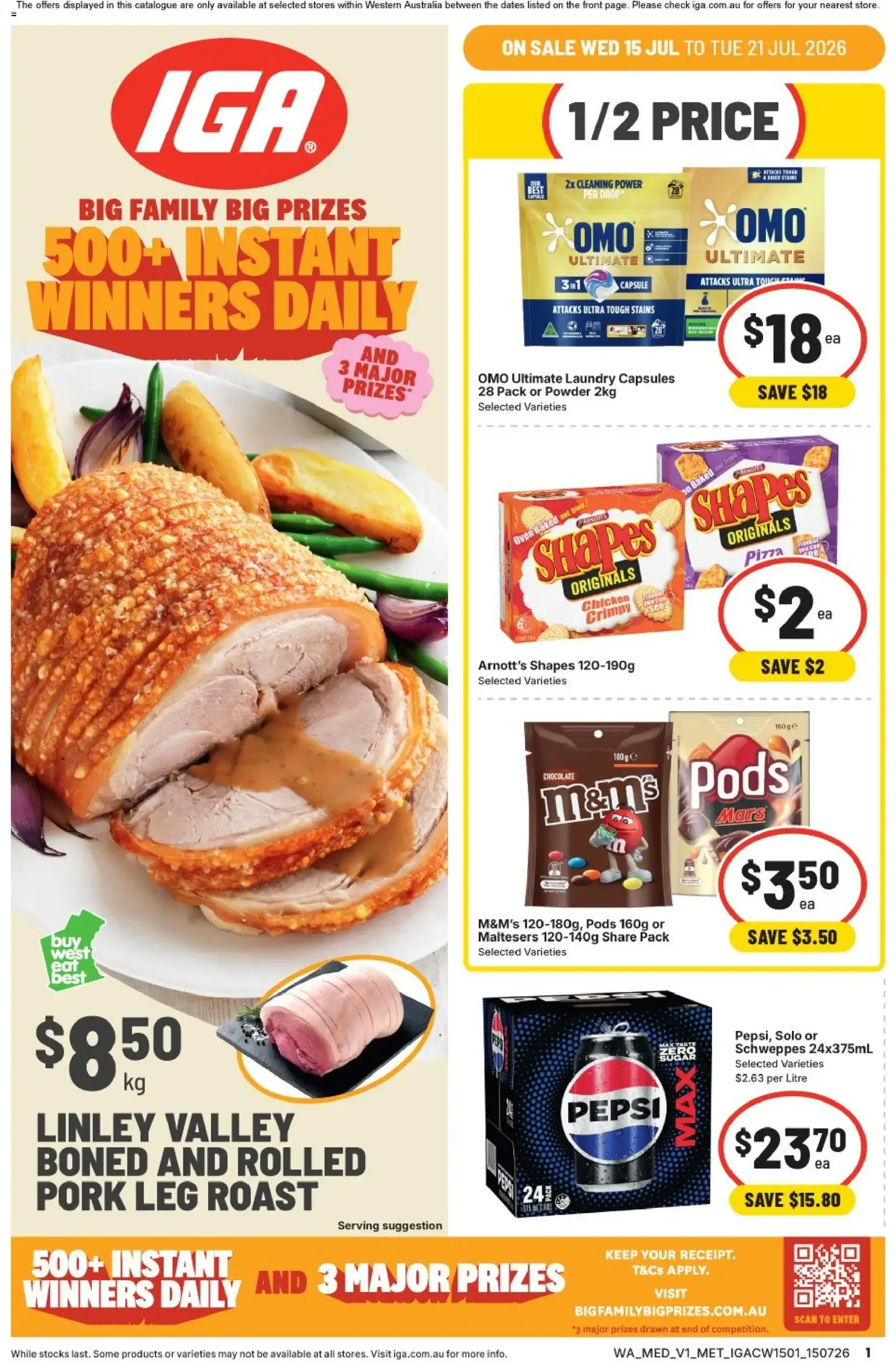 IGA Big Family Big Prizes Catalogue - Catalogue valid from 15 July to 21 July 2026 - page 1