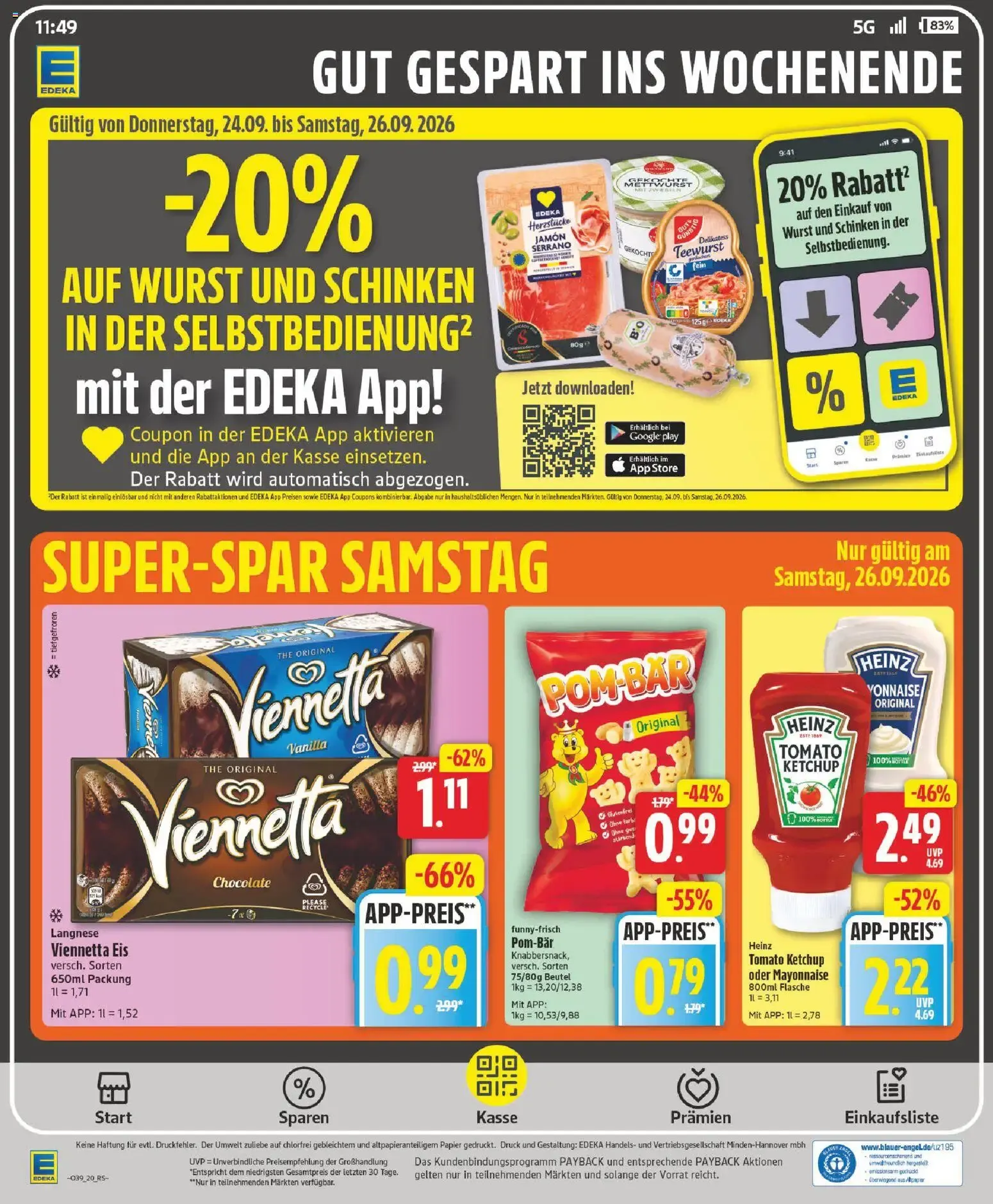 Edeka Prospekt (ab 21.09.2026) » Angebote Online von 21. September bis 26. September 2026 - Prospekt seite 25