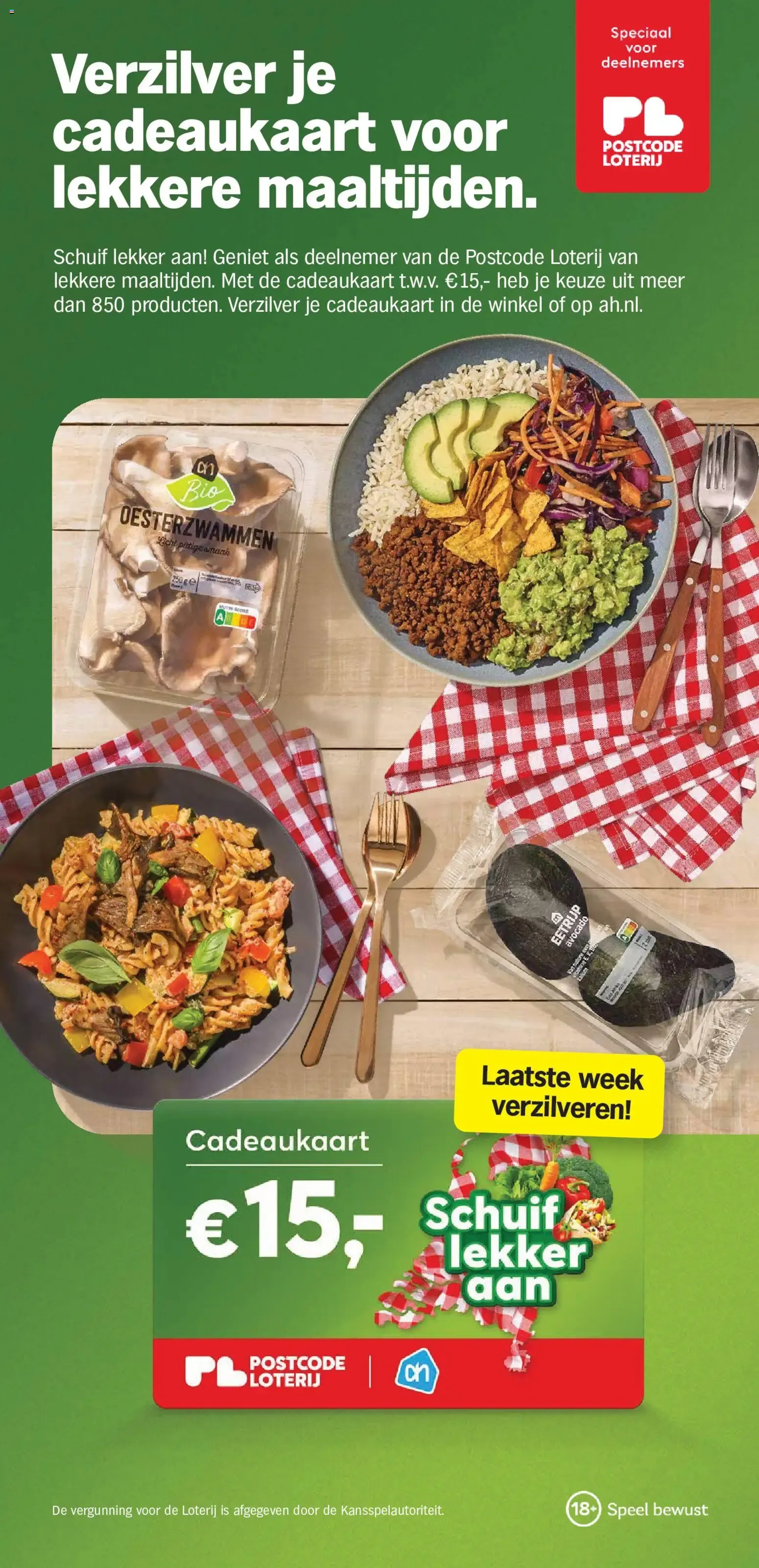 AH Bonus: Uvas rojas 1+1 gratis van 12 oktober tot 18 oktober 2026 - Folder pagina 3