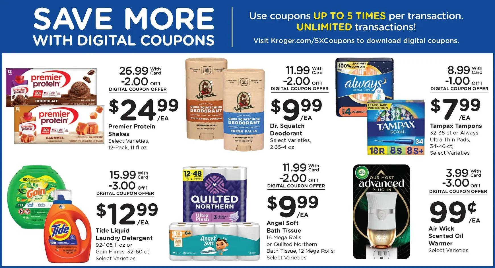 Weekly promotion Kroger Weekly Digital Deals spanning from August 19 to August 25 2026 - Page 11 for Catalogue 365