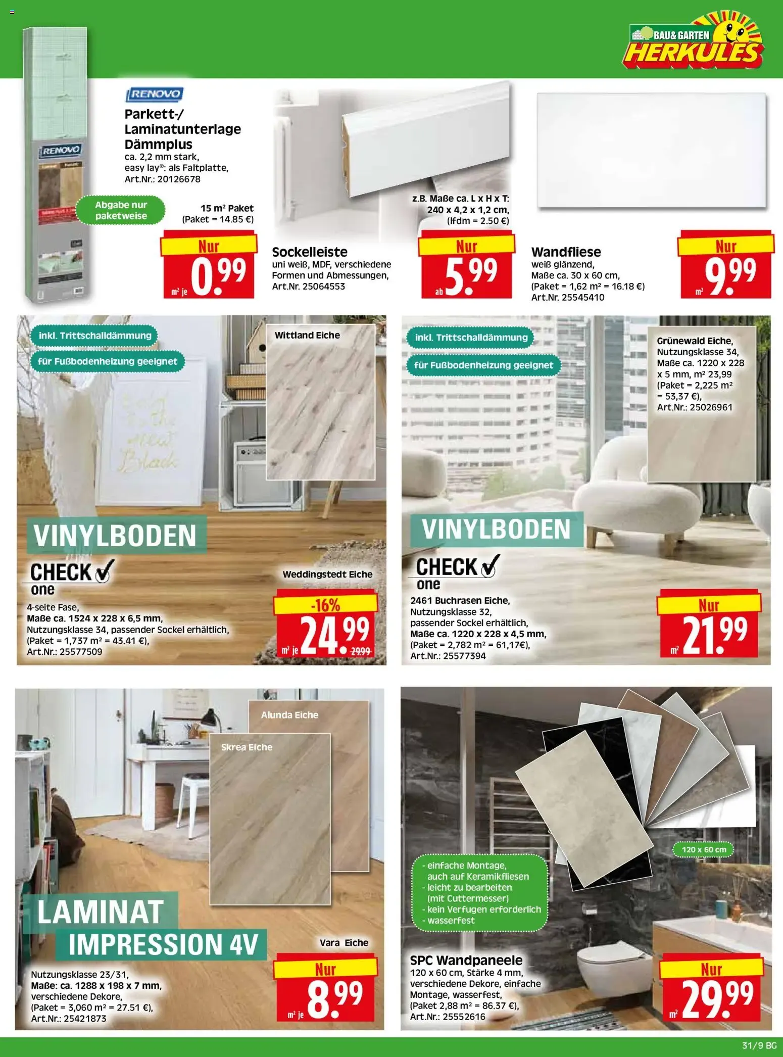 HERKULES Bau & Garten (ab 27.07.2026) zum Blättern von 27. Juli bis 1. August 2026 - Prospekt seite 9