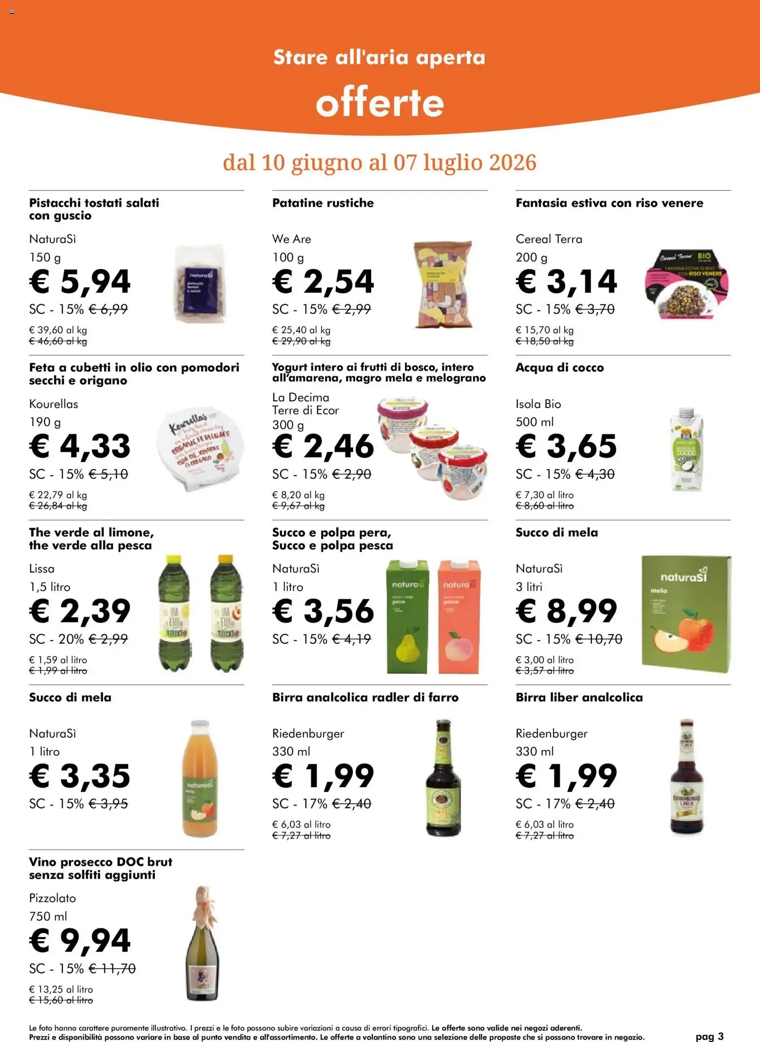 NaturaSì Offerte Giugno 2026 da 10 giugno a 7 luglio di 2026 - Pagina del volantino 3