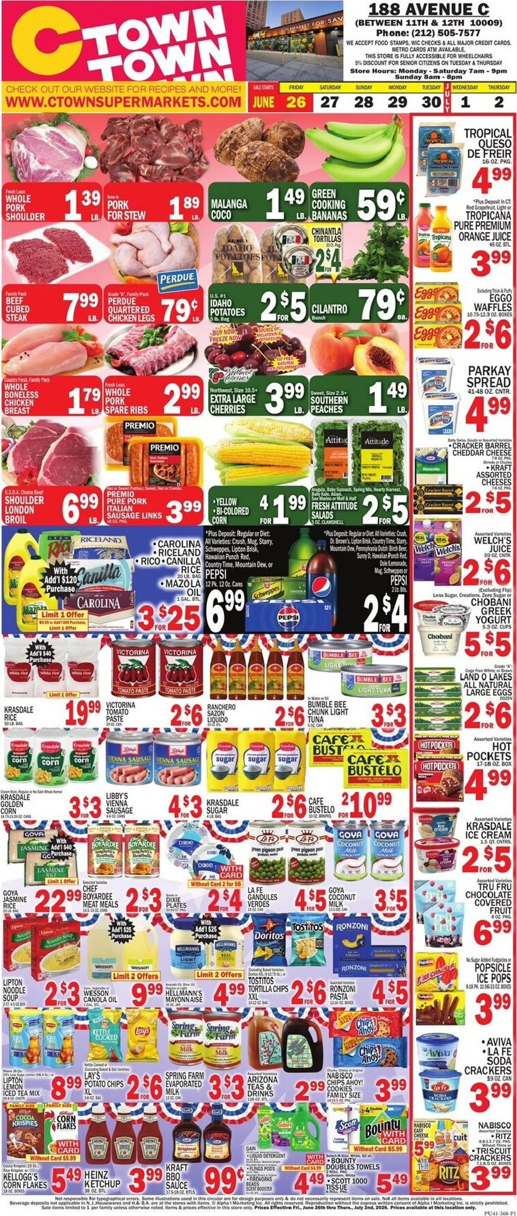 Weekly ad Current CTown leaflet valid from Friday 06/26/2026 to Thursday 07/02/2026 from June 26 to July 2 2026 - Page 1