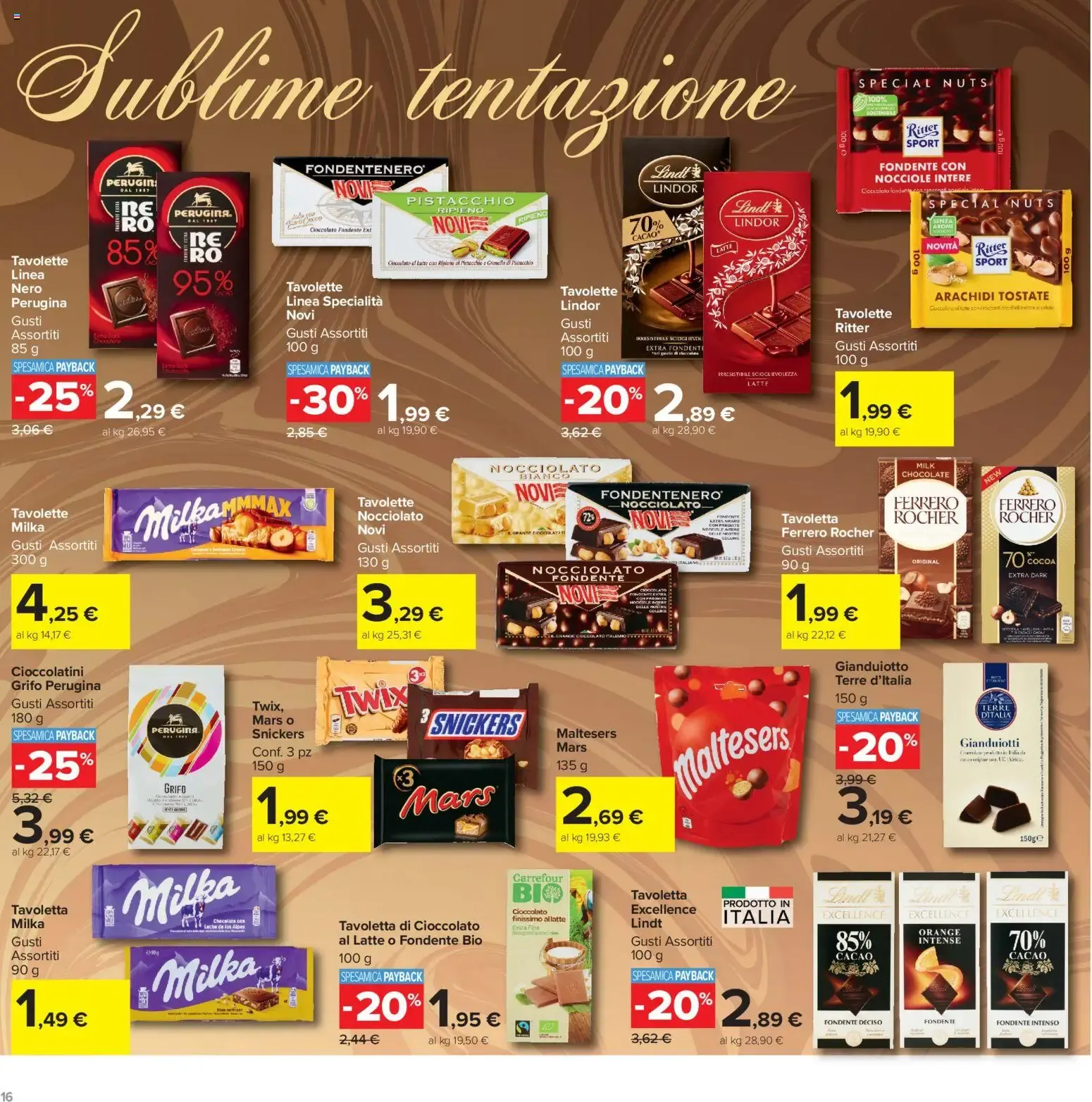 Carrefour Market - SCONTI hasta el 50% da 13 ottobre a 22 ottobre di 2026 - Pagina del volantino 16