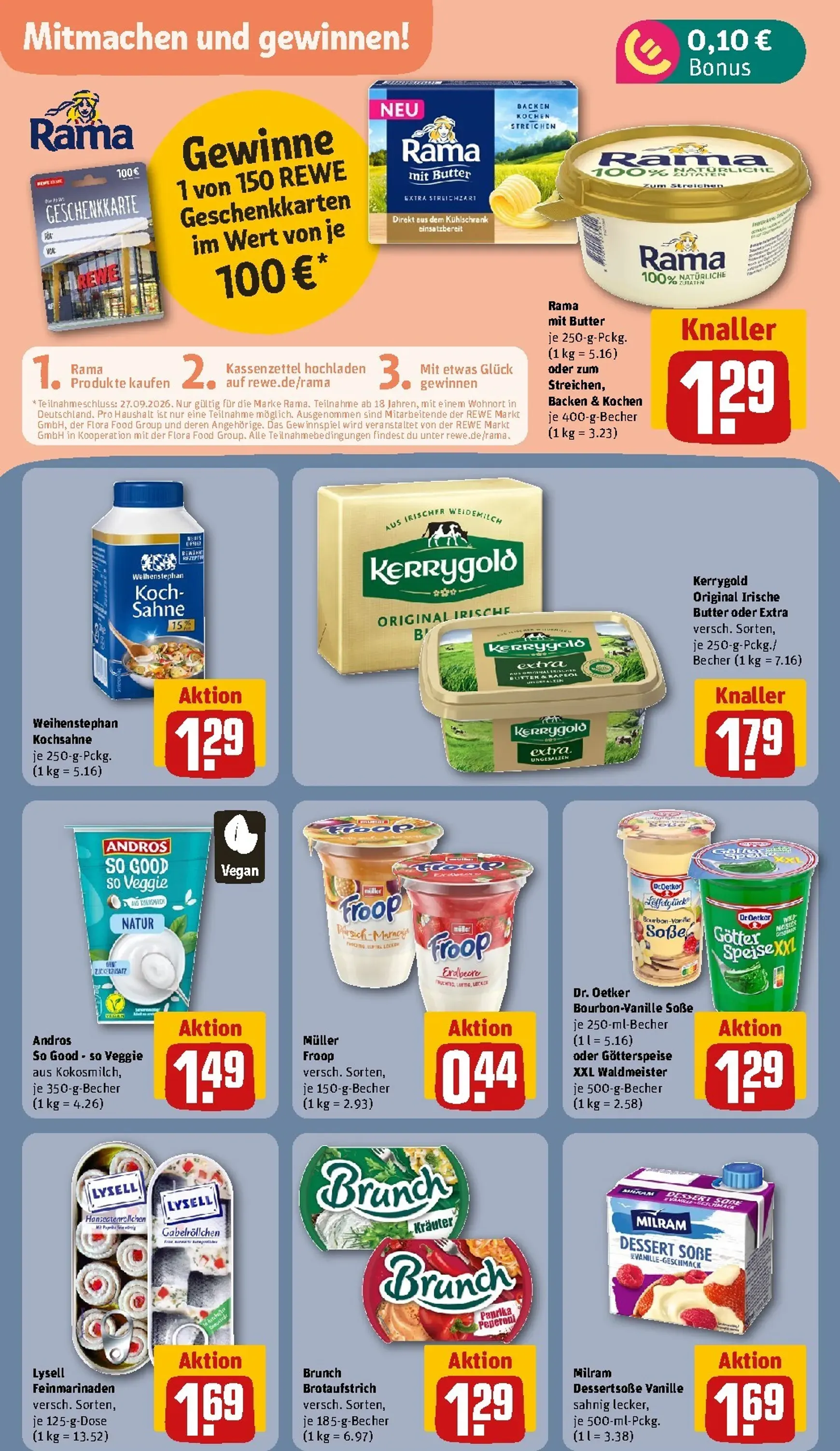 Die REWE Jubelwochen Mega Angebote, mega sparen! von 21. September bis 27. September 2026 - Prospekt seite 19