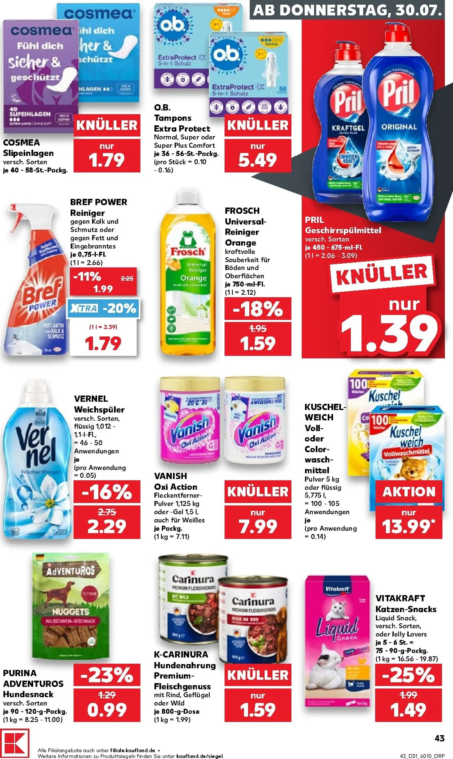Neuer Kaufland Prospekt – von Donnerstag 30.07.2026 bis Mittwoch 05.08.2026 von 30. Juli bis 5. August 2026 - Prospekt seite 44