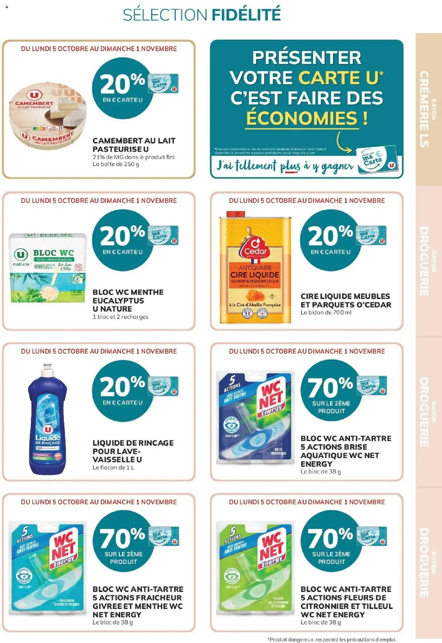 Super U - Ma sélection Carte U Octobre à partir du 05/10/2026 - promo en ligne du 5 octobre au 1 novembre 2026 - Catalogue page 9