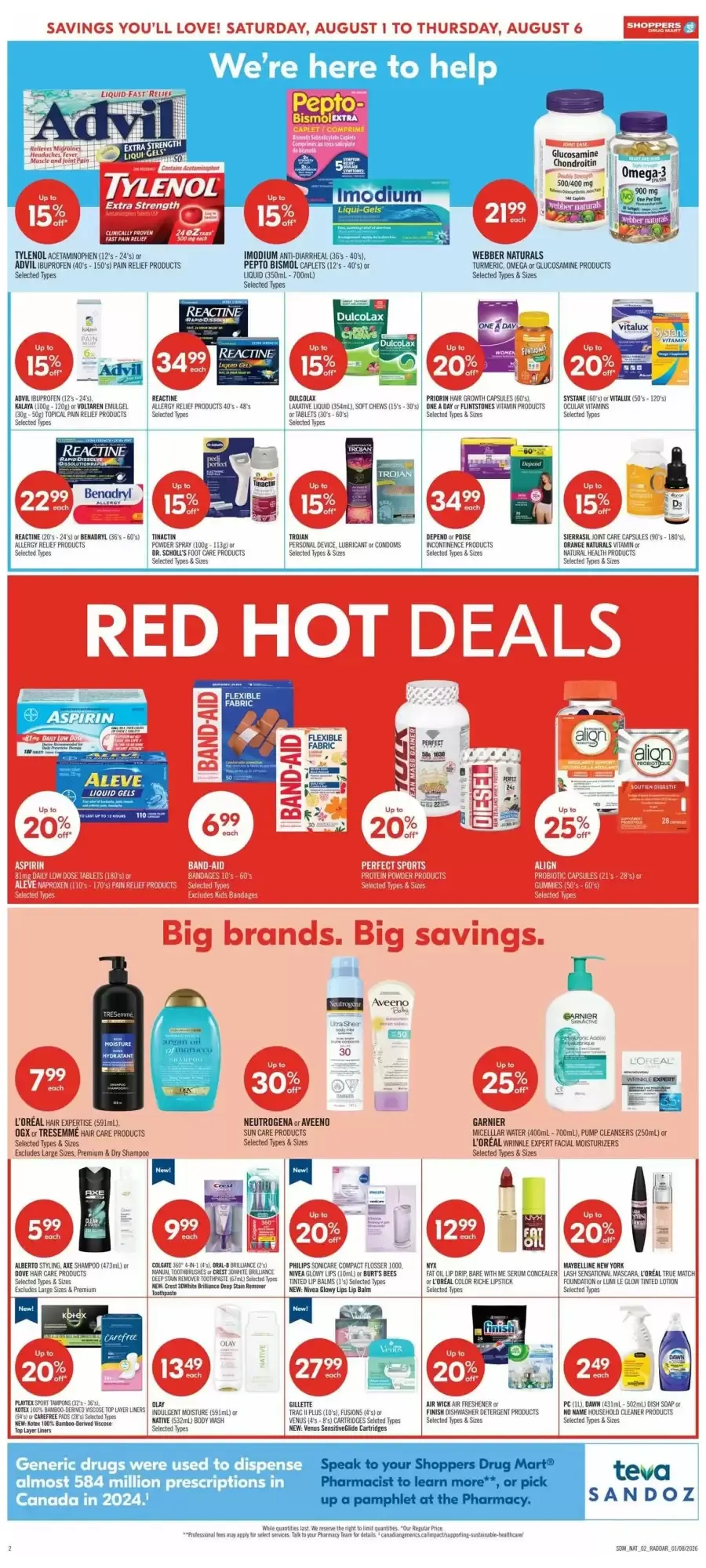 Shoppers Drug Mart flyer week 31 from August 1 to August 6 2026 - flyer page 6