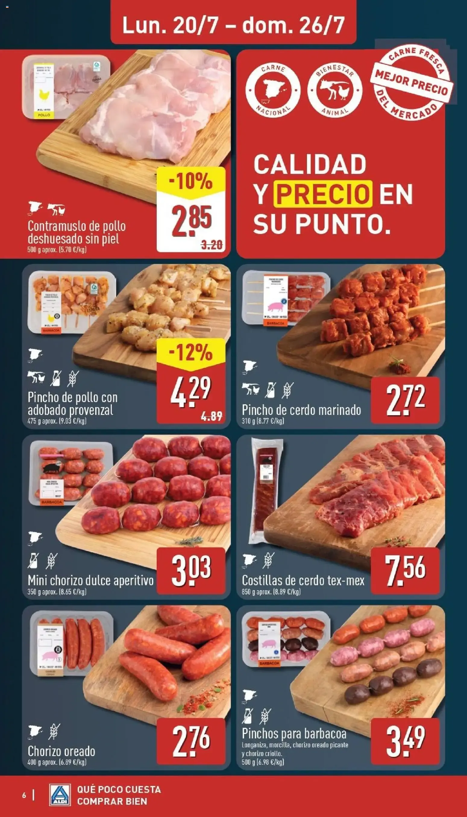 Catálogo de Aldi: Frescura a precios para tirarse a la piscina. Ahorra hasta un 33% más. 20 de julio al 26 de julio 2026 - Página 6