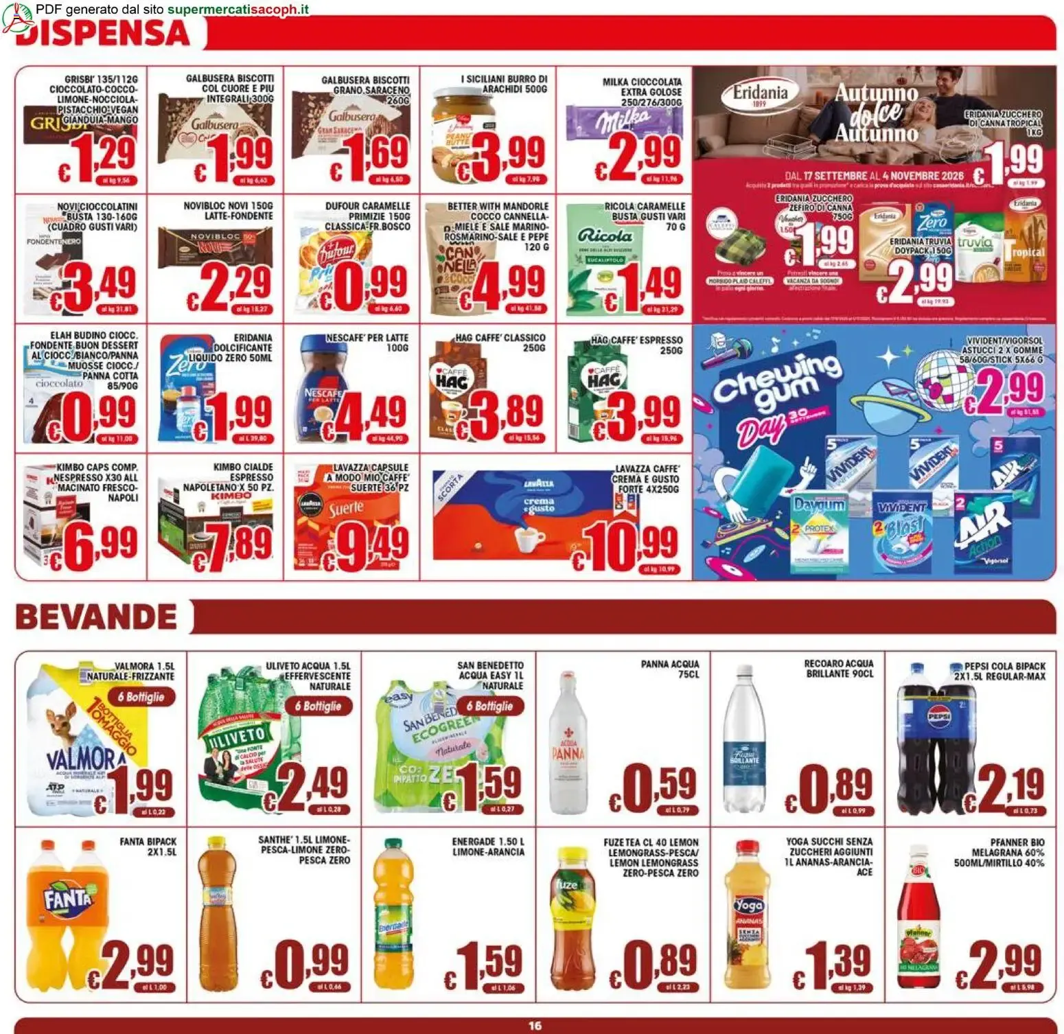 Sacoph - Offerte Super da 23 settembre a 1 ottobre di 2026 - Pagina del volantino 16