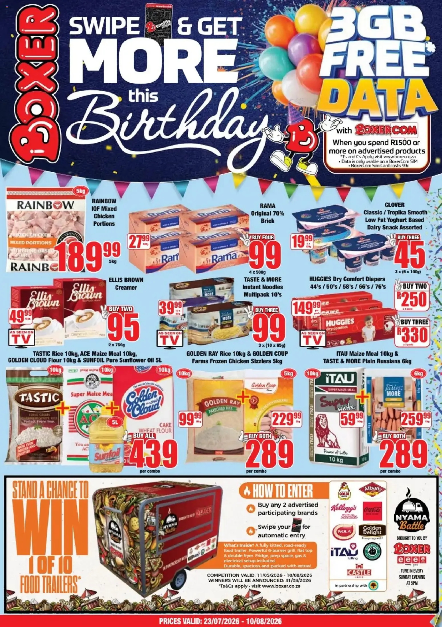 Boxer - Swipe & Get More this Birthday from 23 July to 10 August 2026 - Catalogue Page 1