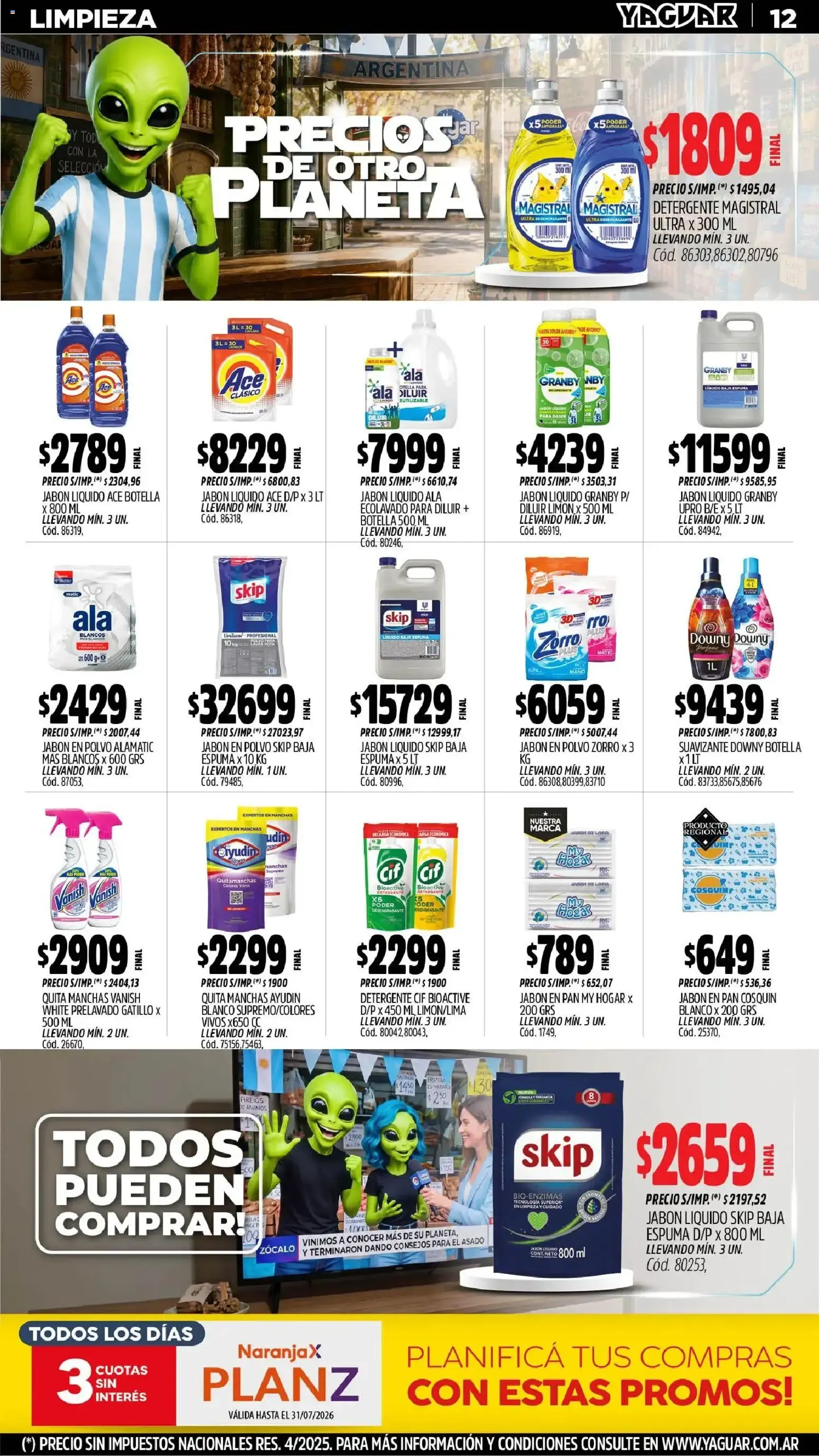Ofertas de Mayorista Yaguar - Precios de Otro Planeta 29 de junio al 5 de julio 2026 - Página 13 del catálogo