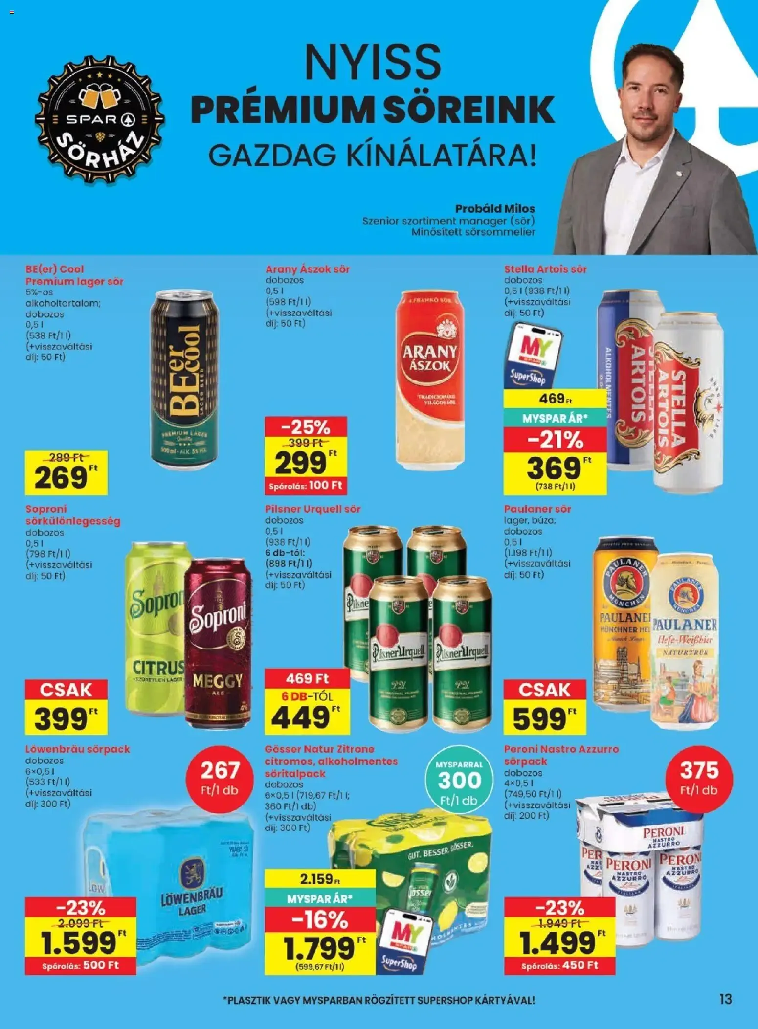 Katalógus Spar akciós újság - 2026.08.06.-tól augusztus 6.-tól augusztus 12.-ig 2026. - Oldal 13