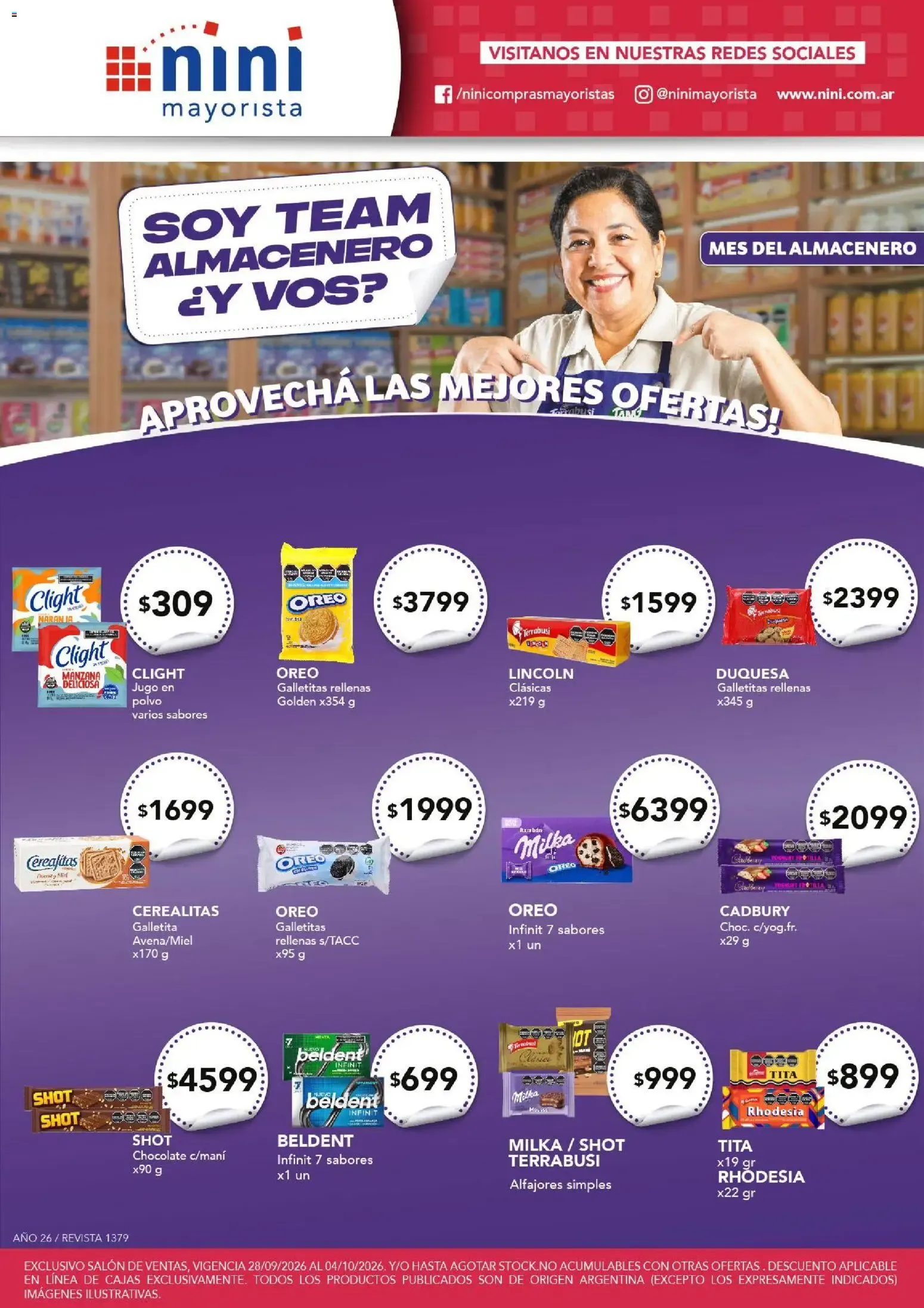 Ofertas de NINI Mayorista catálogo del 28/09/2026 - 04/10/2026 28 de septiembre al 4 de octubre 2026 - Página 40 del catálogo