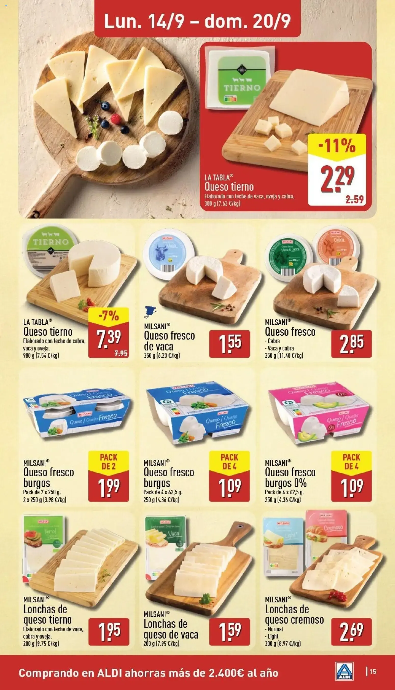 Catálogo de Aldi folleto Península del 14/09/2026 | Catálogo 14 de septiembre al 20 de septiembre 2026 - Página 15