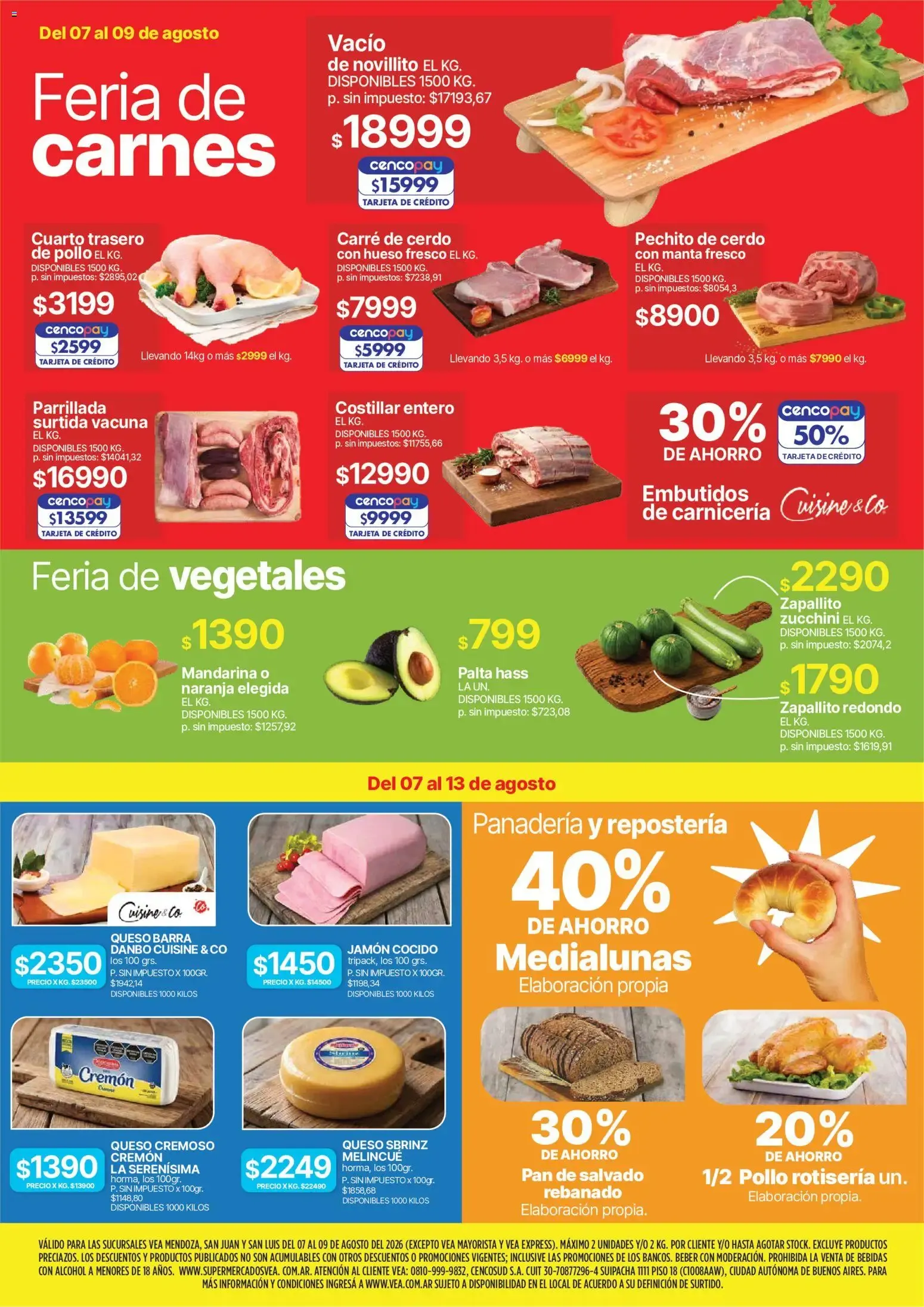 Ofertas de Vea - Volante fin de semana Cuyo del 07/08/2026 - 09/08/2026 7 de agosto al 9 de agosto 2026 - Página 2 del catálogo